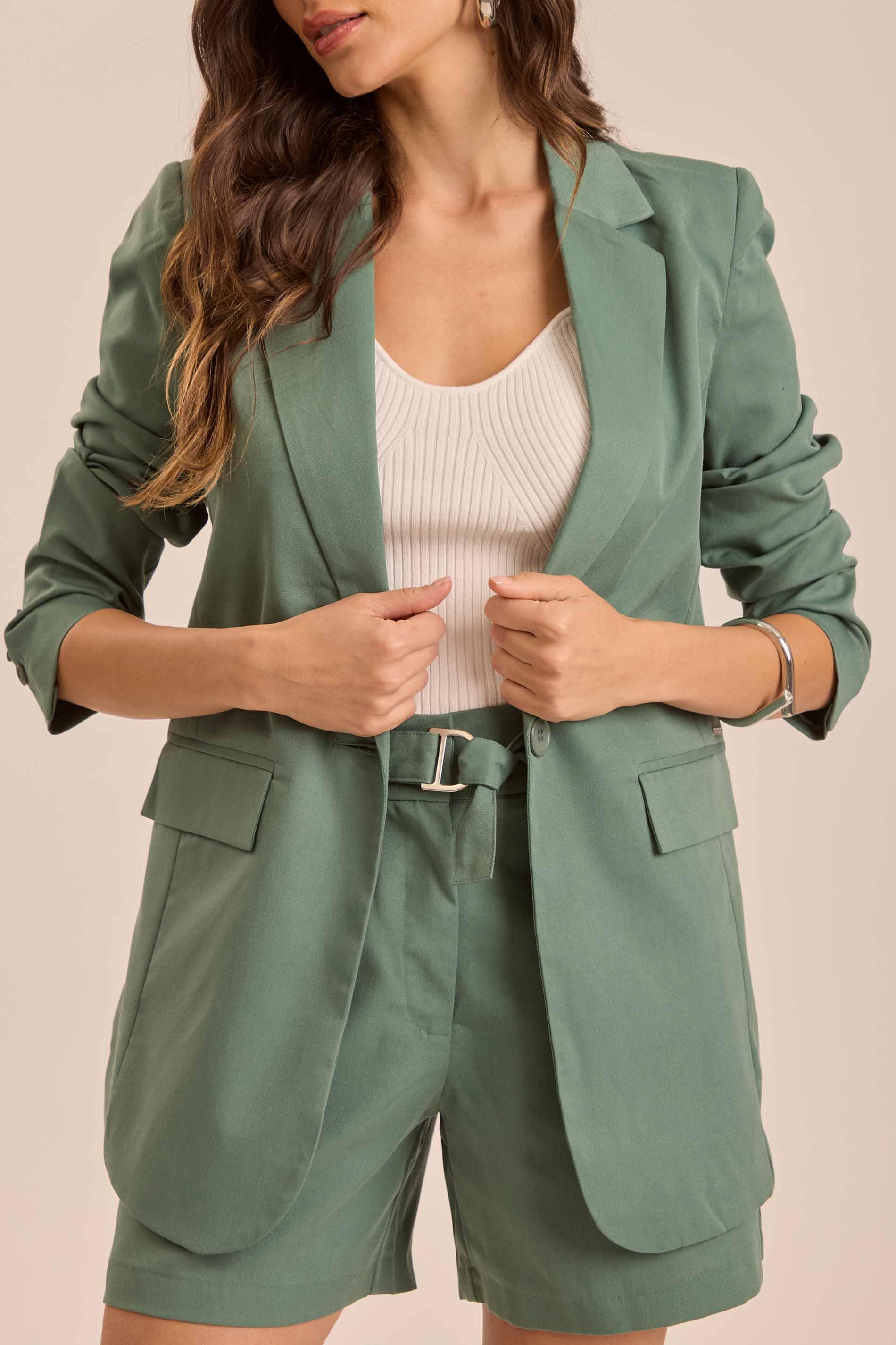 Blazer Retrô Glam em Alfaiataria