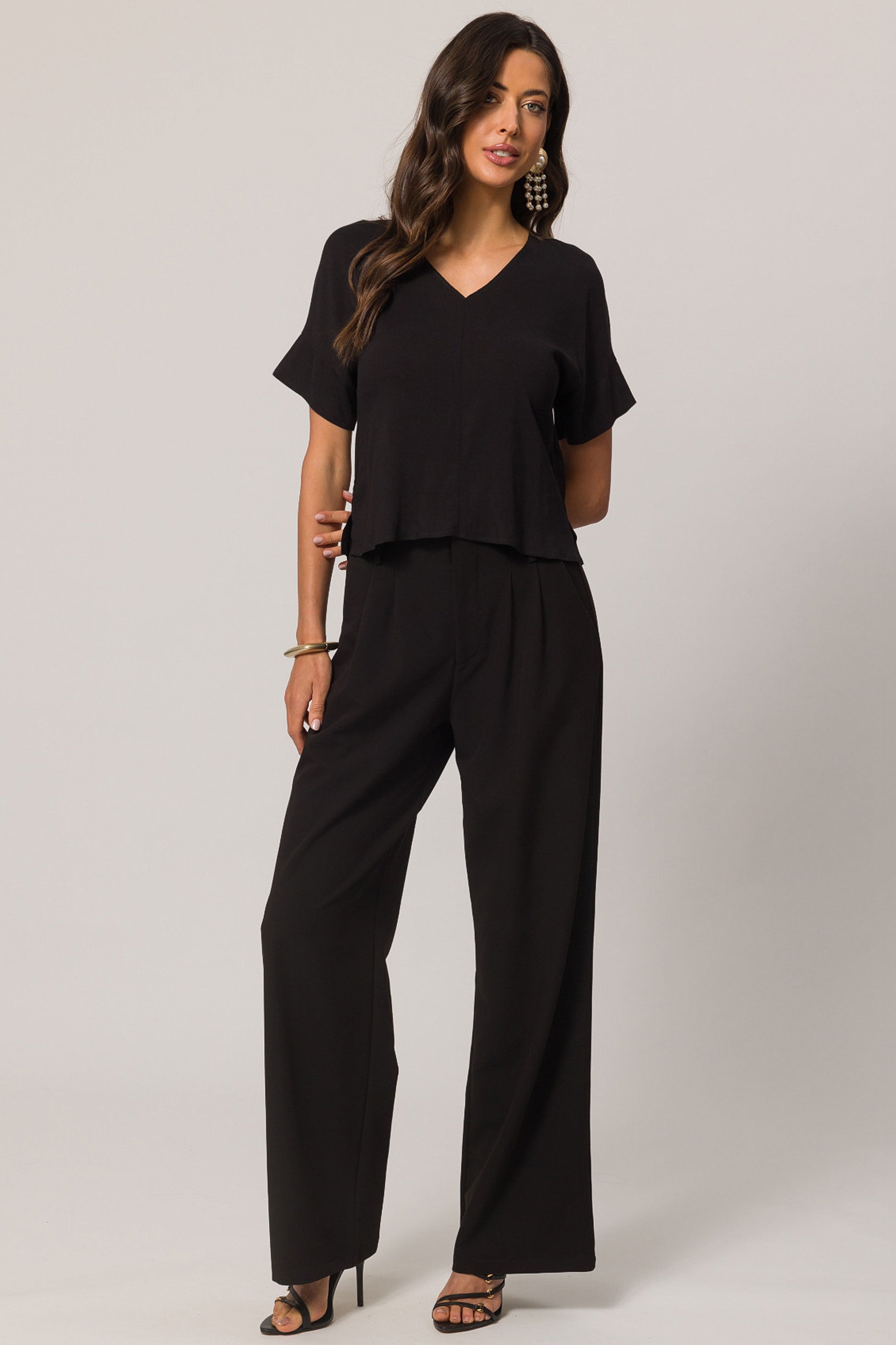 Blusa Soft Garden com Decote V