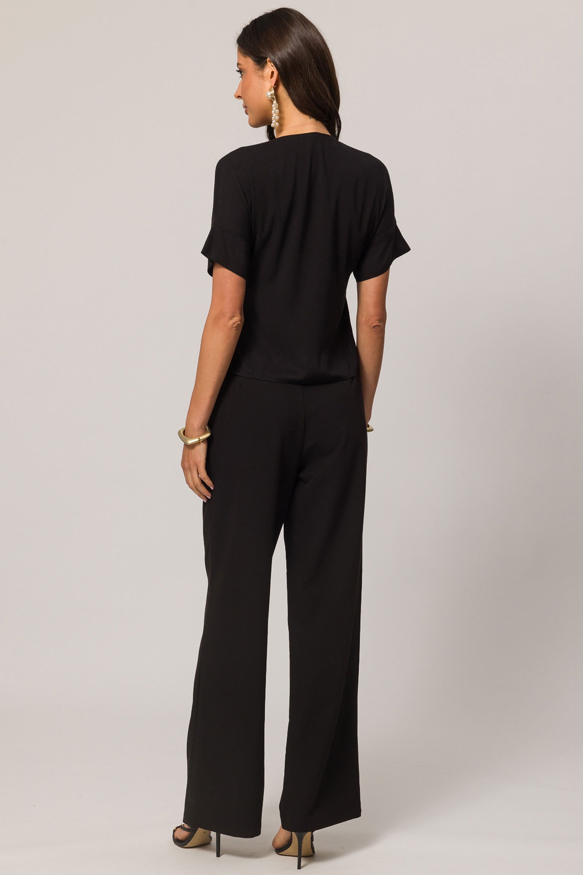 Blusa Soft Garden com Decote V