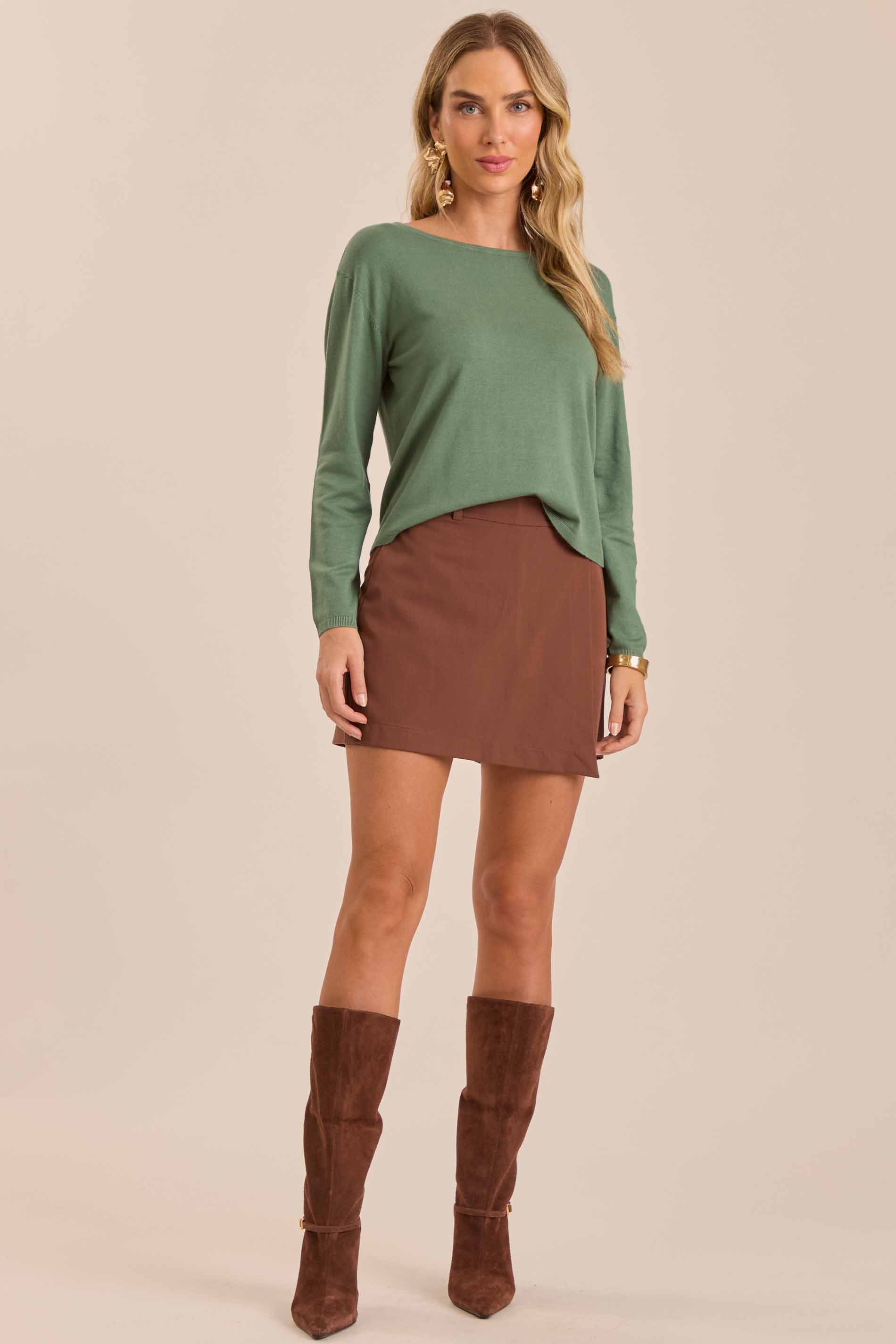 Suéter Retrô Glam em Tricot