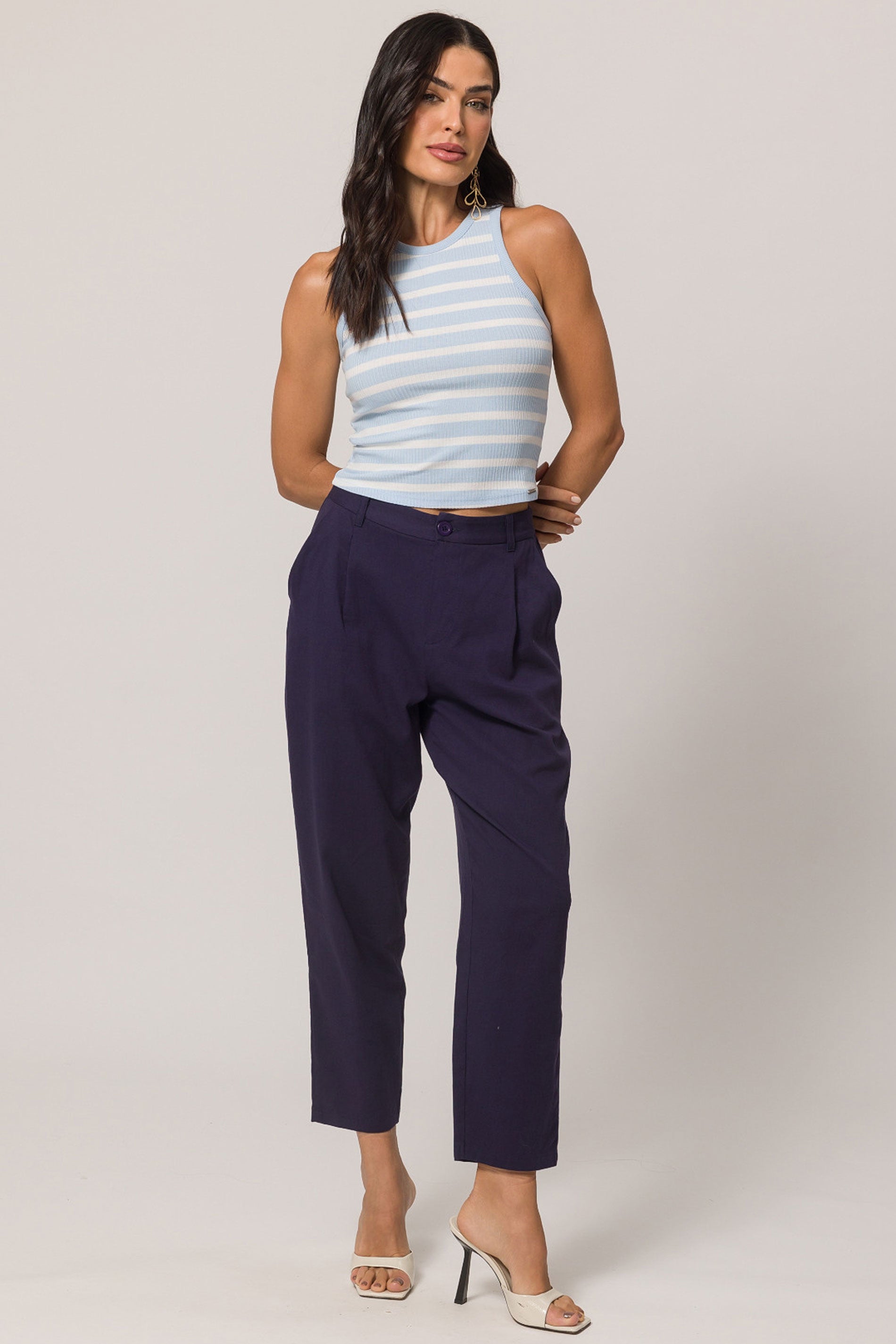 Blusa Brisamar Canelada Listrada