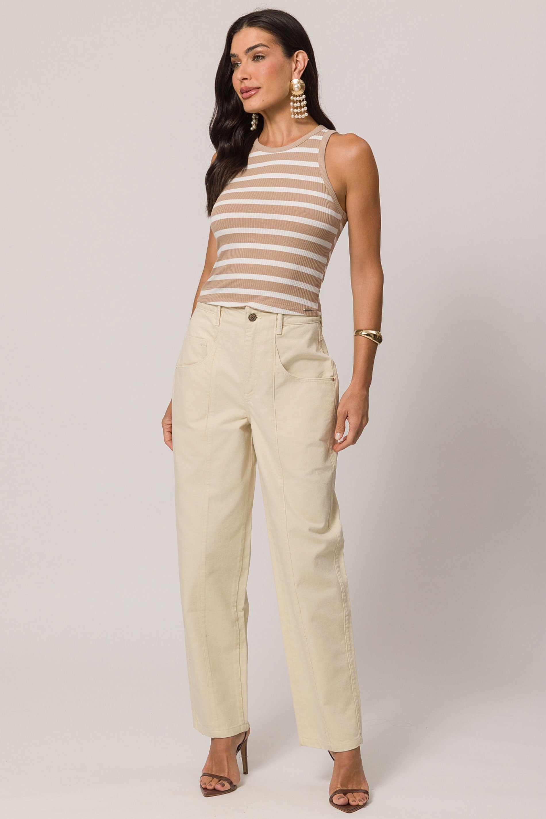 Blusa Brisamar Canelada Listrada