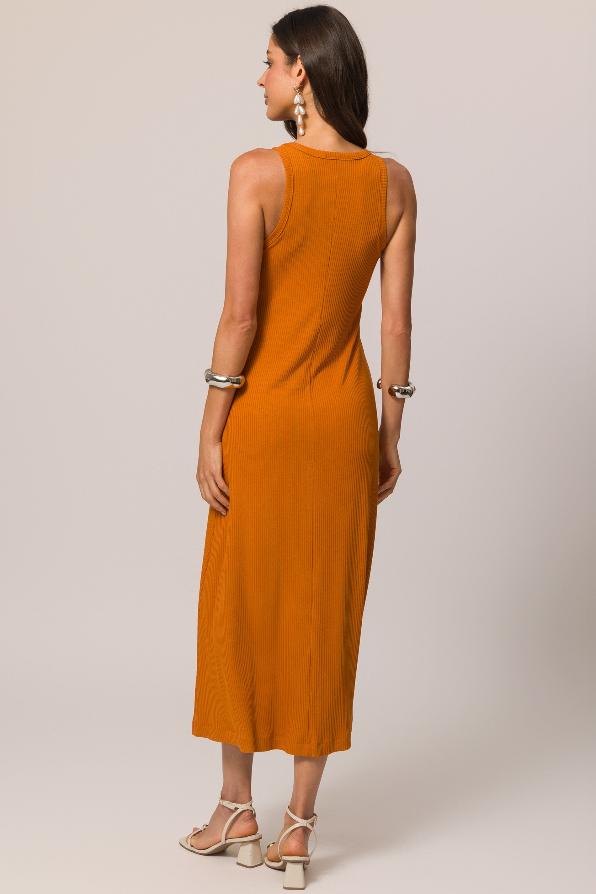 Vestido Longo Boho  em Ribana Listrada