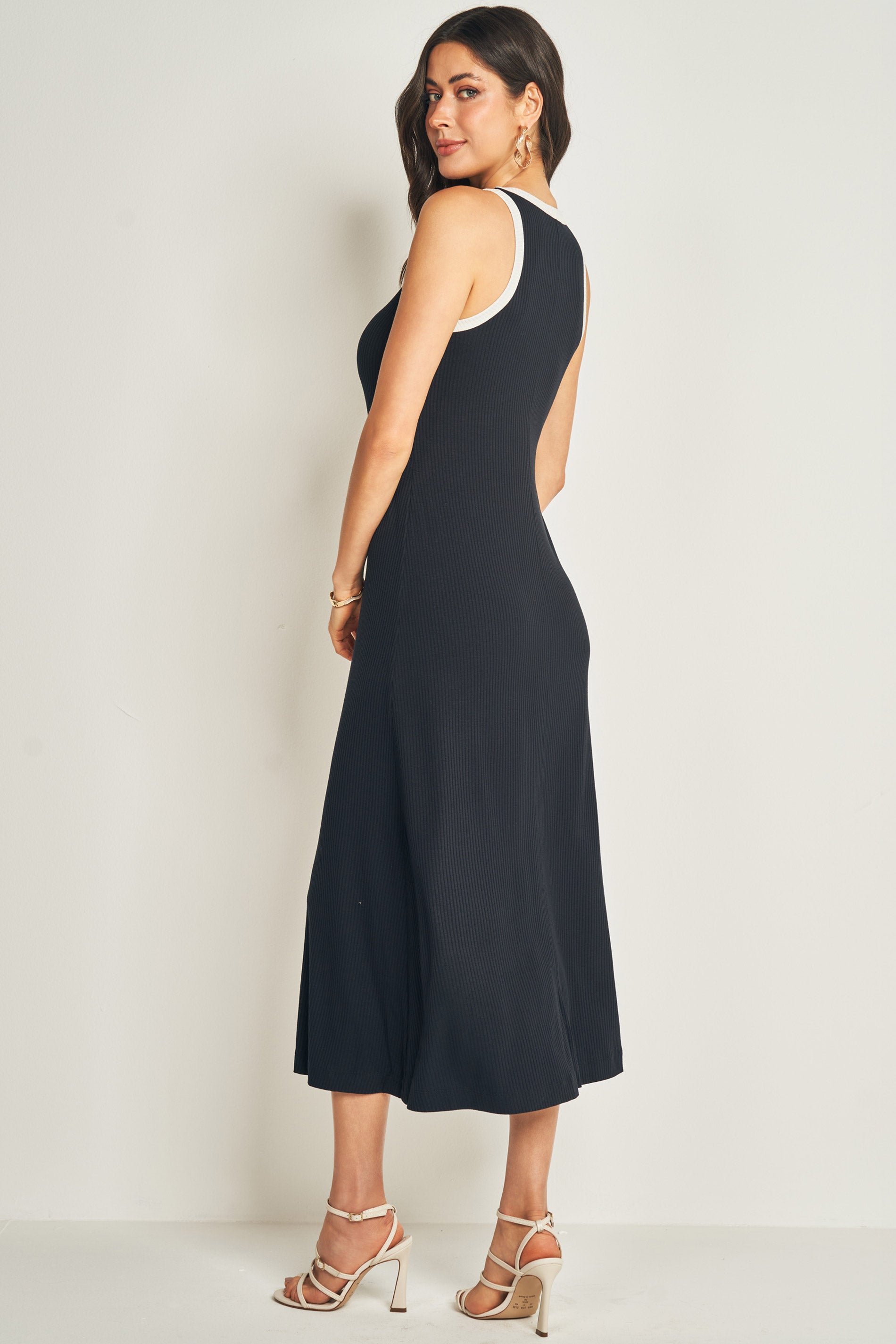 Vestido Longo Boho  em Ribana Listrada