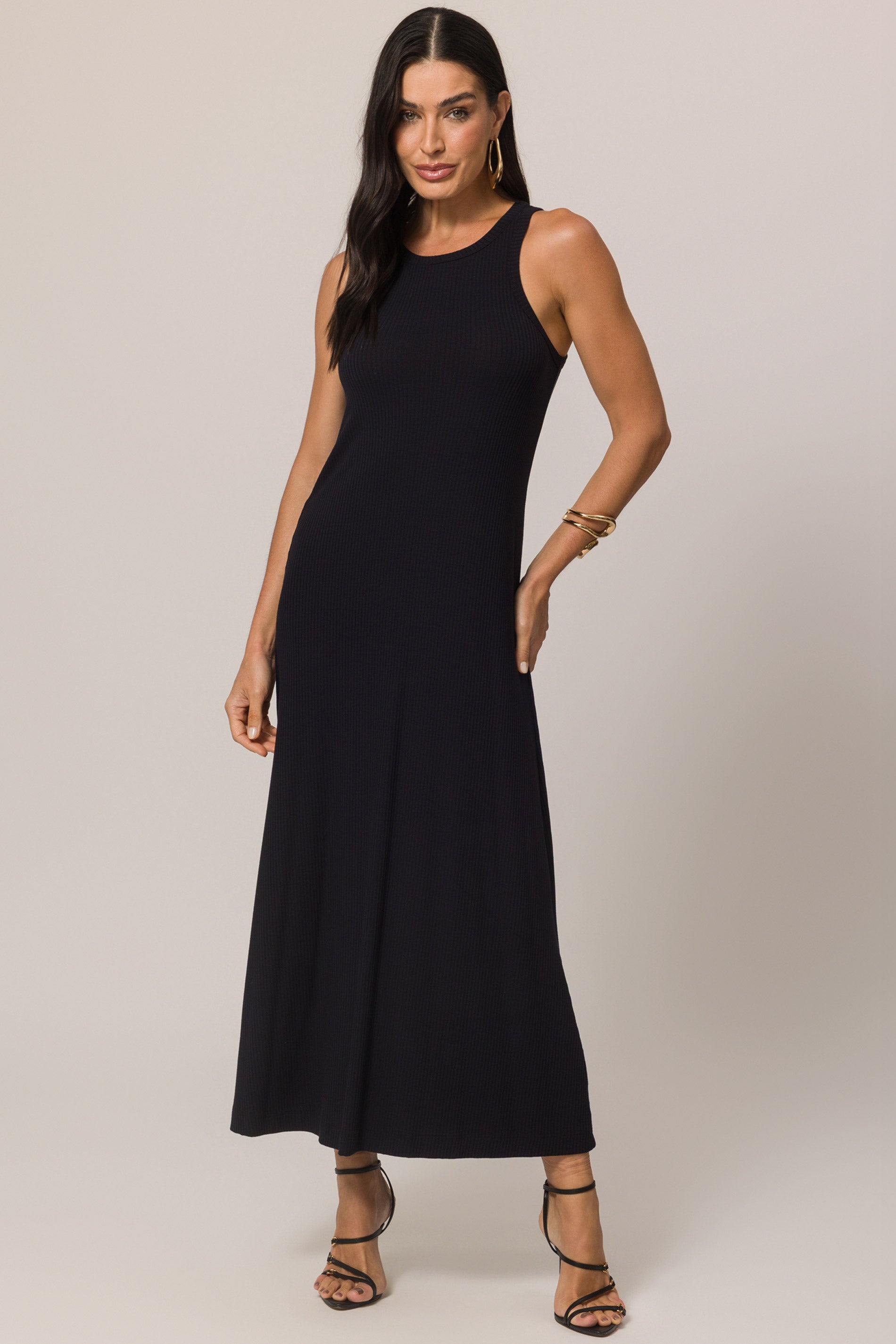 Vestido Longo Boho  em Ribana Listrada