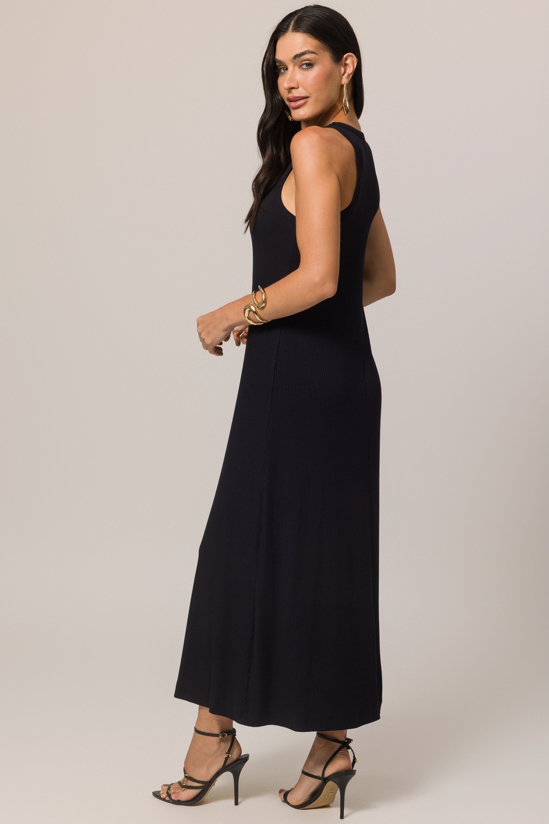 Vestido Longo Boho  em Ribana Listrada