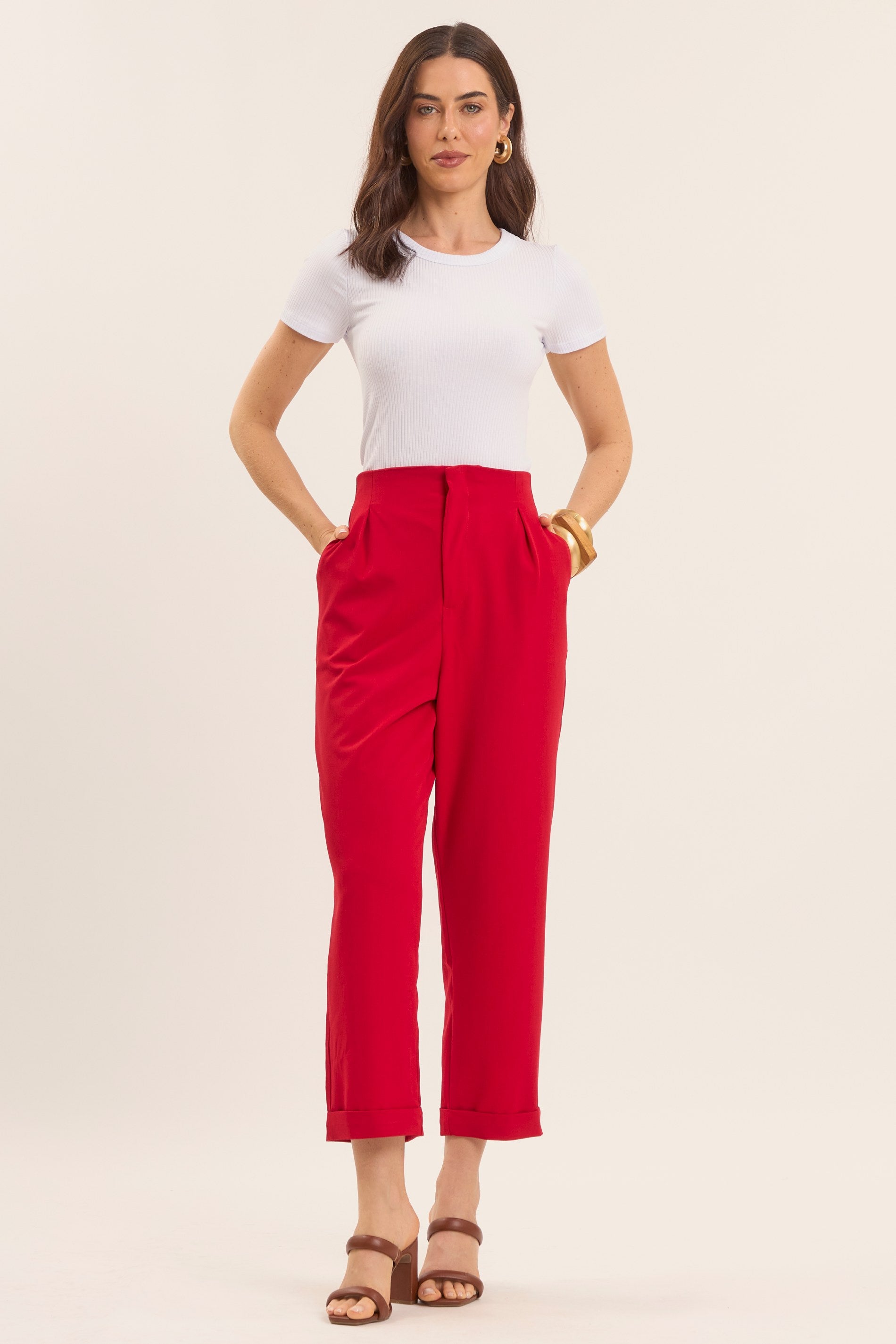 Blusa Oliva Canelada