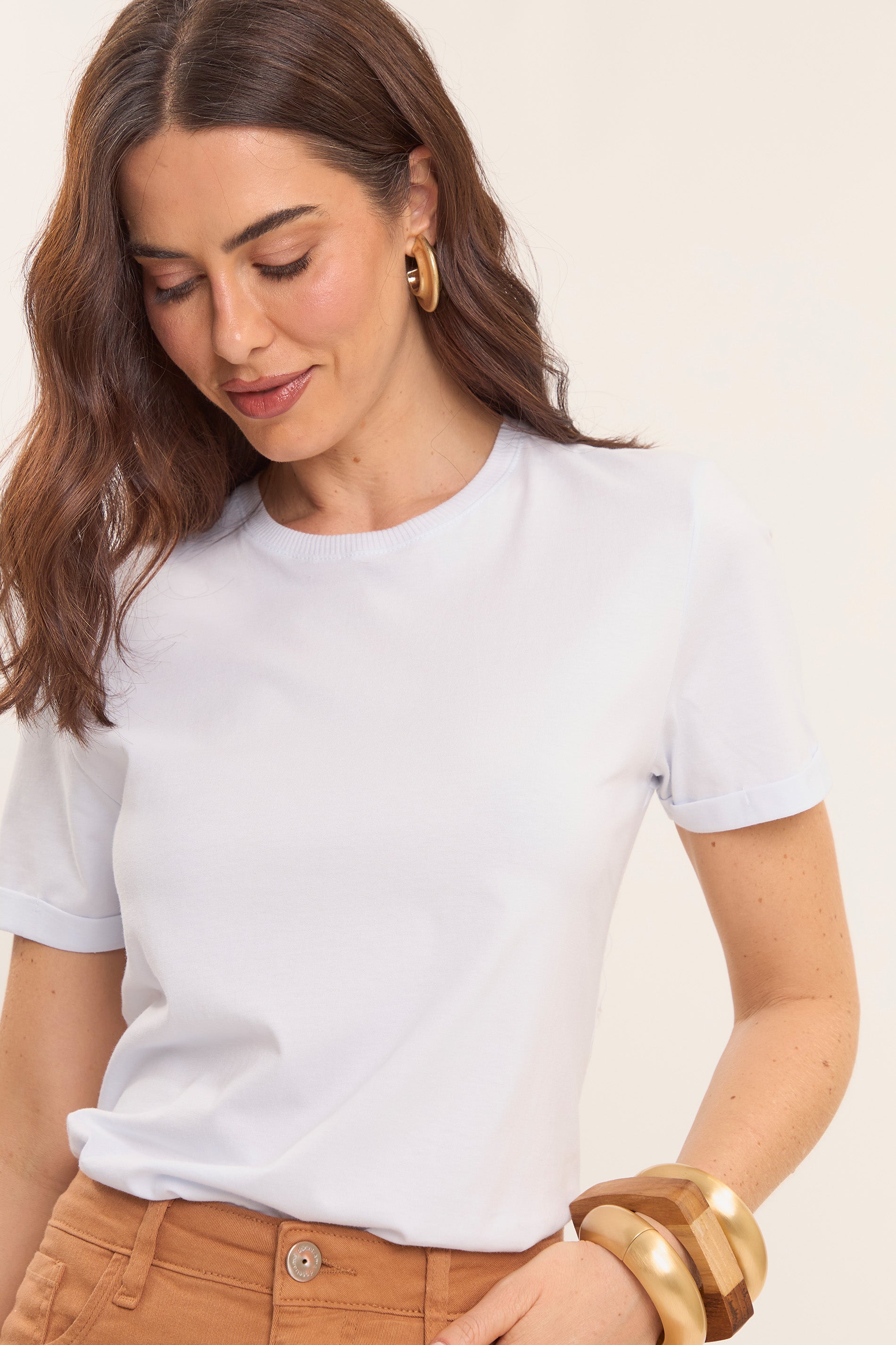 T-shirt Retrô Glam em Malha