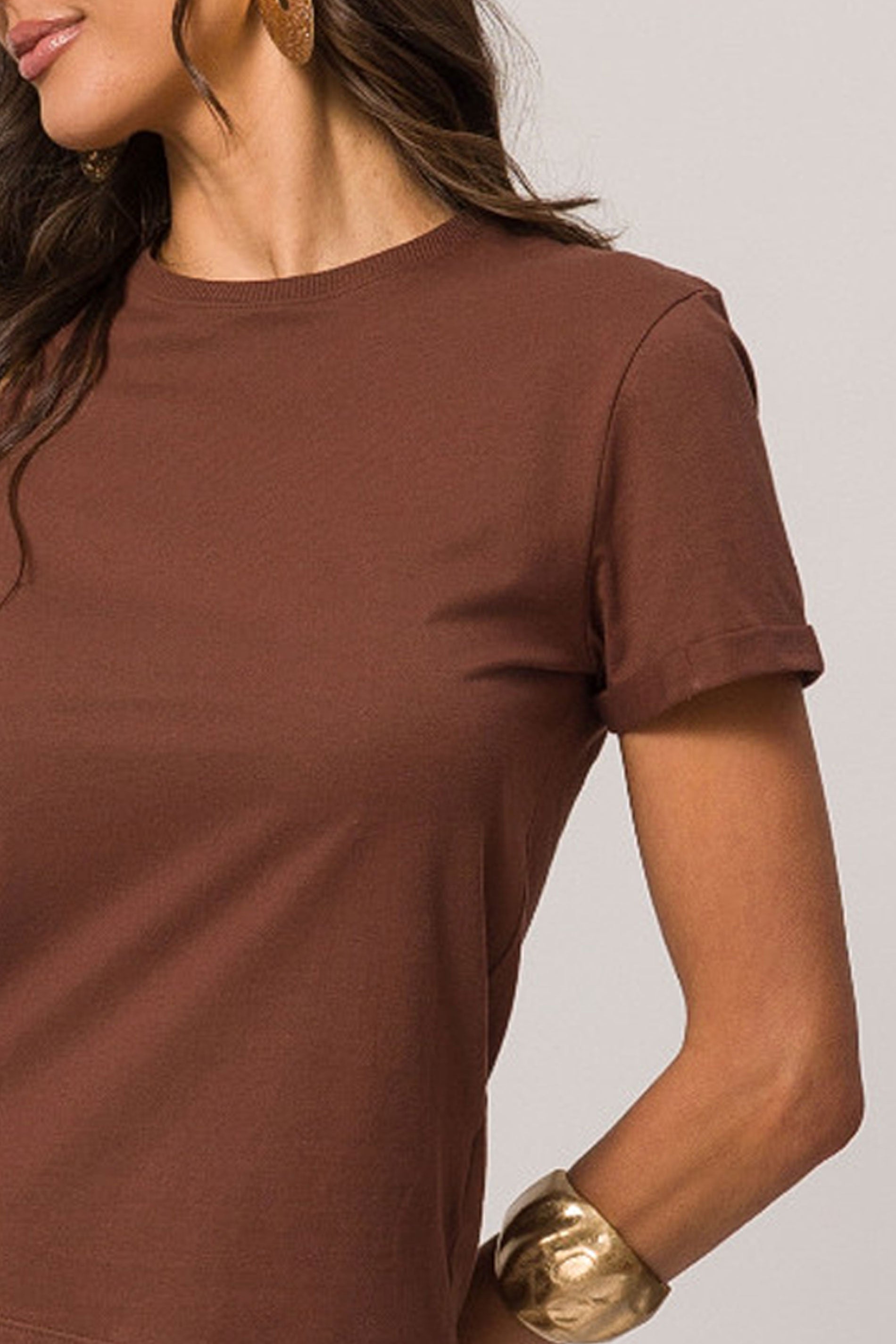 T-shirt Retrô Glam em Malha