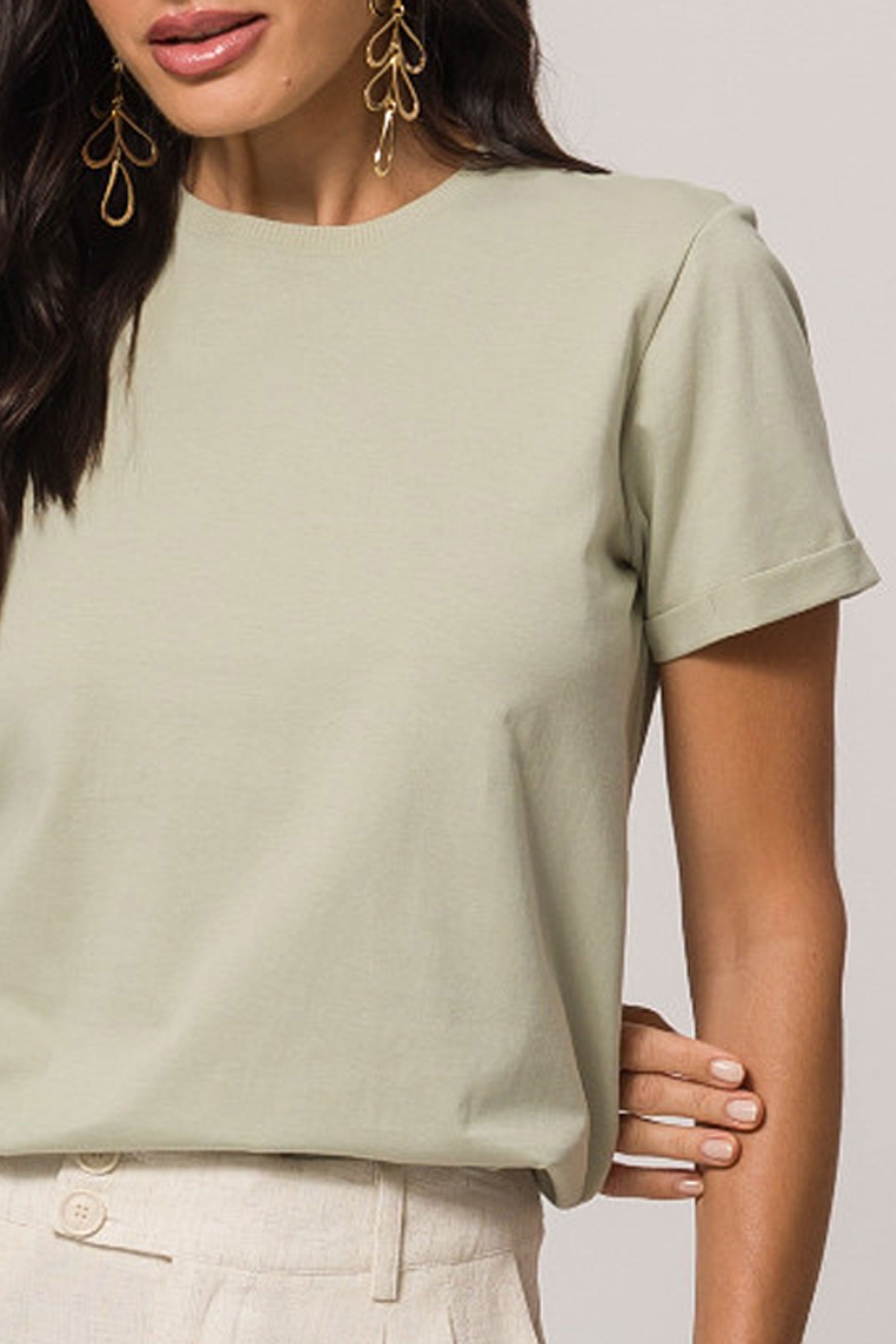 T-shirt Retrô Glam em Malha