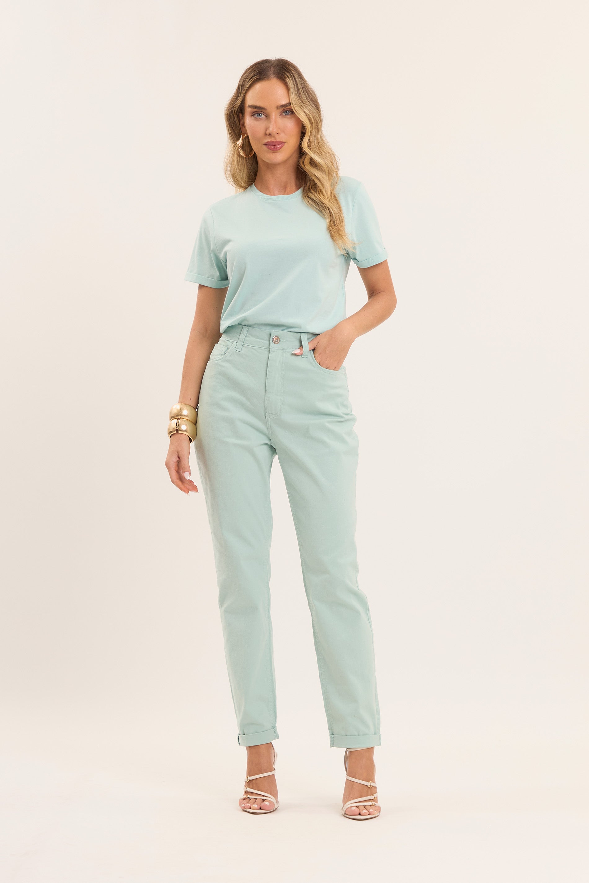 T-shirt Retrô Glam em Malha