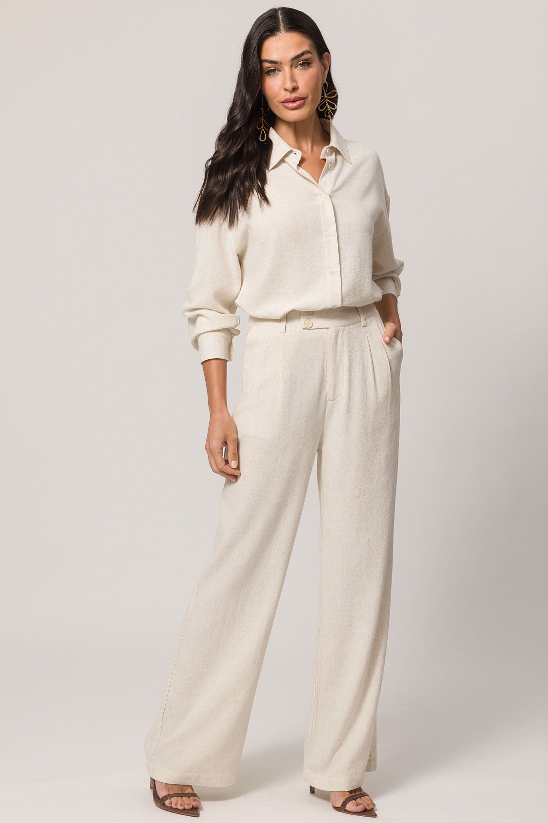 Calça de Tecido Flamê Viscolinho