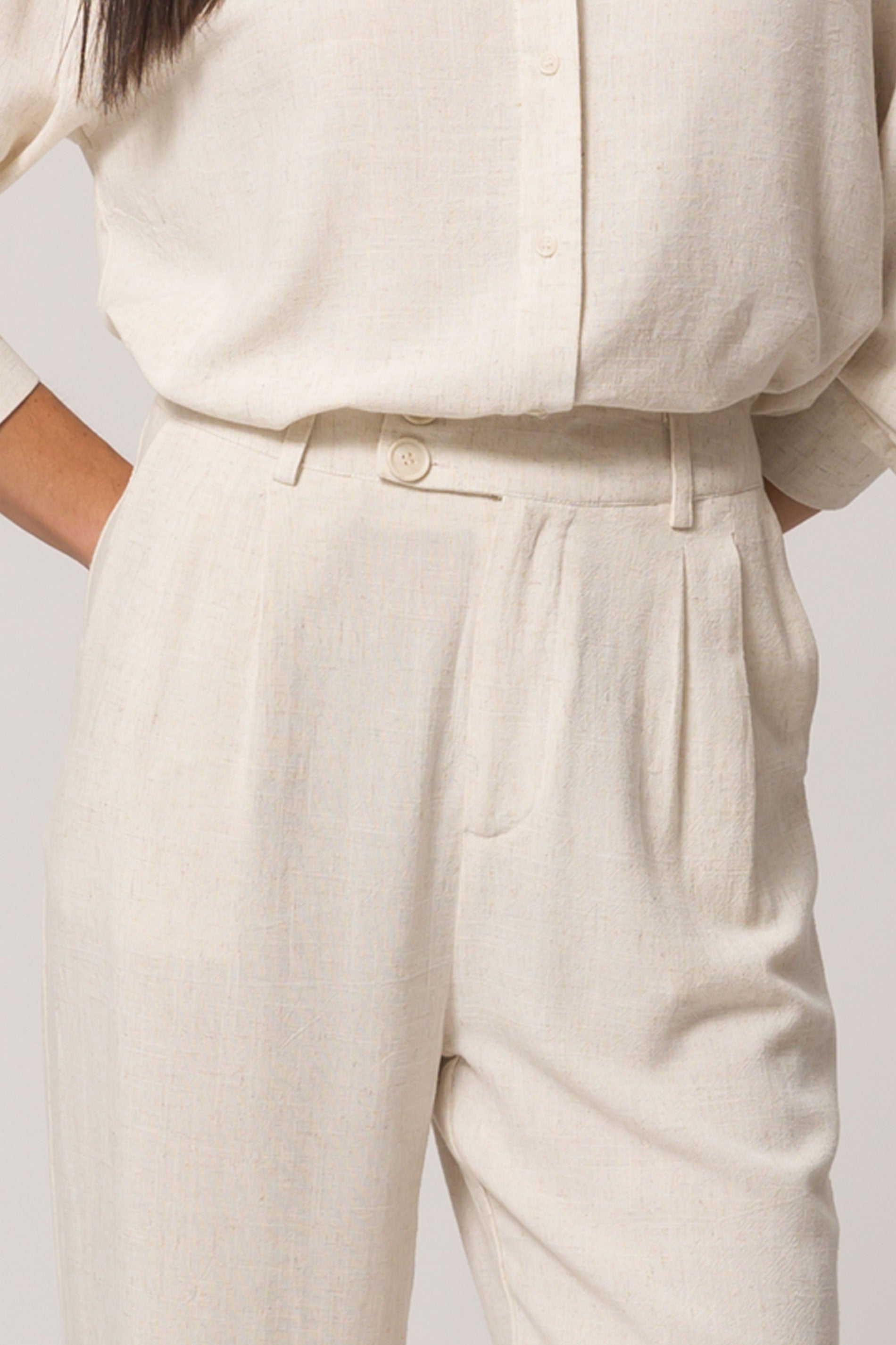 Calça de Tecido Flamê Viscolinho