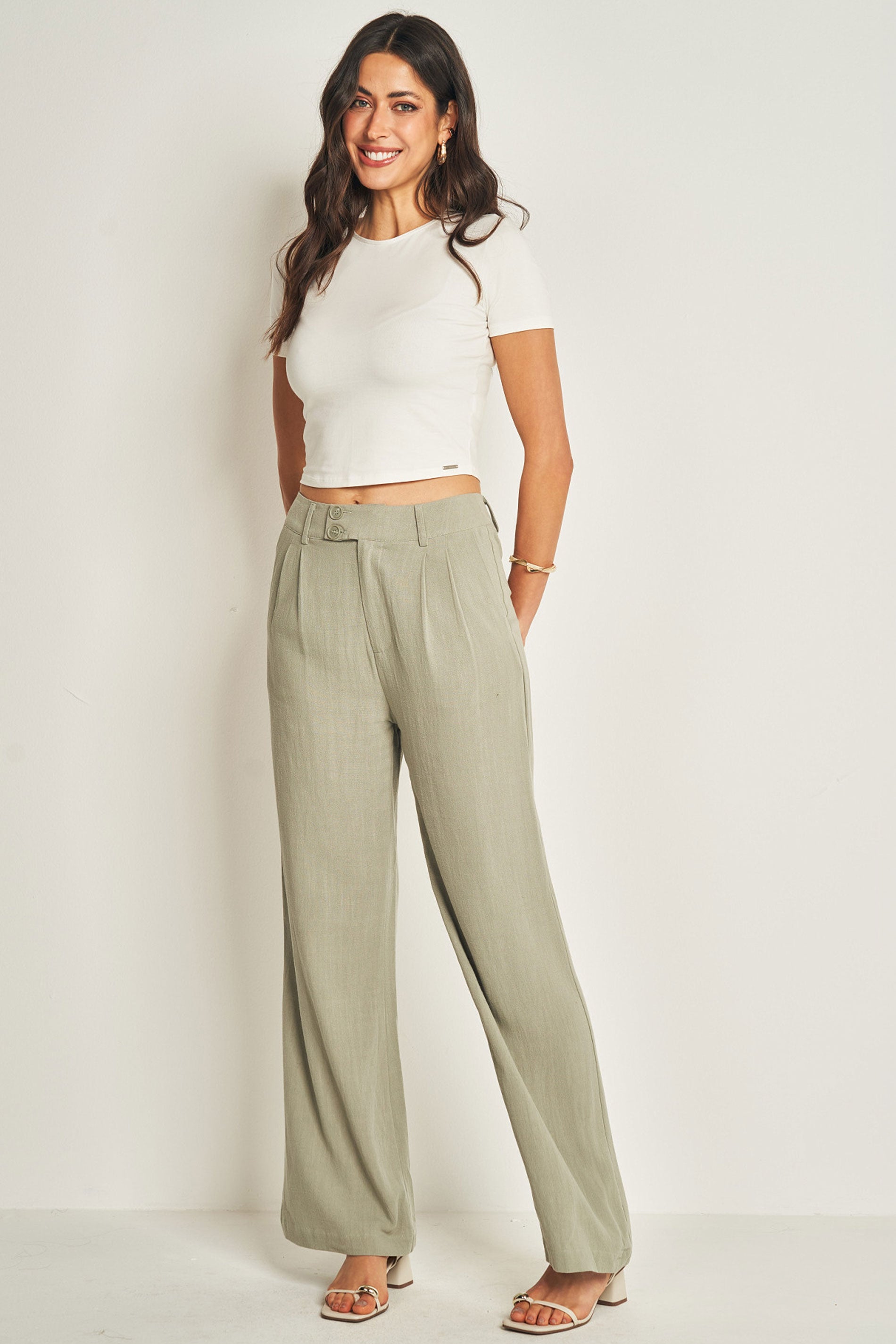 Calça de Tecido Flamê Viscolinho