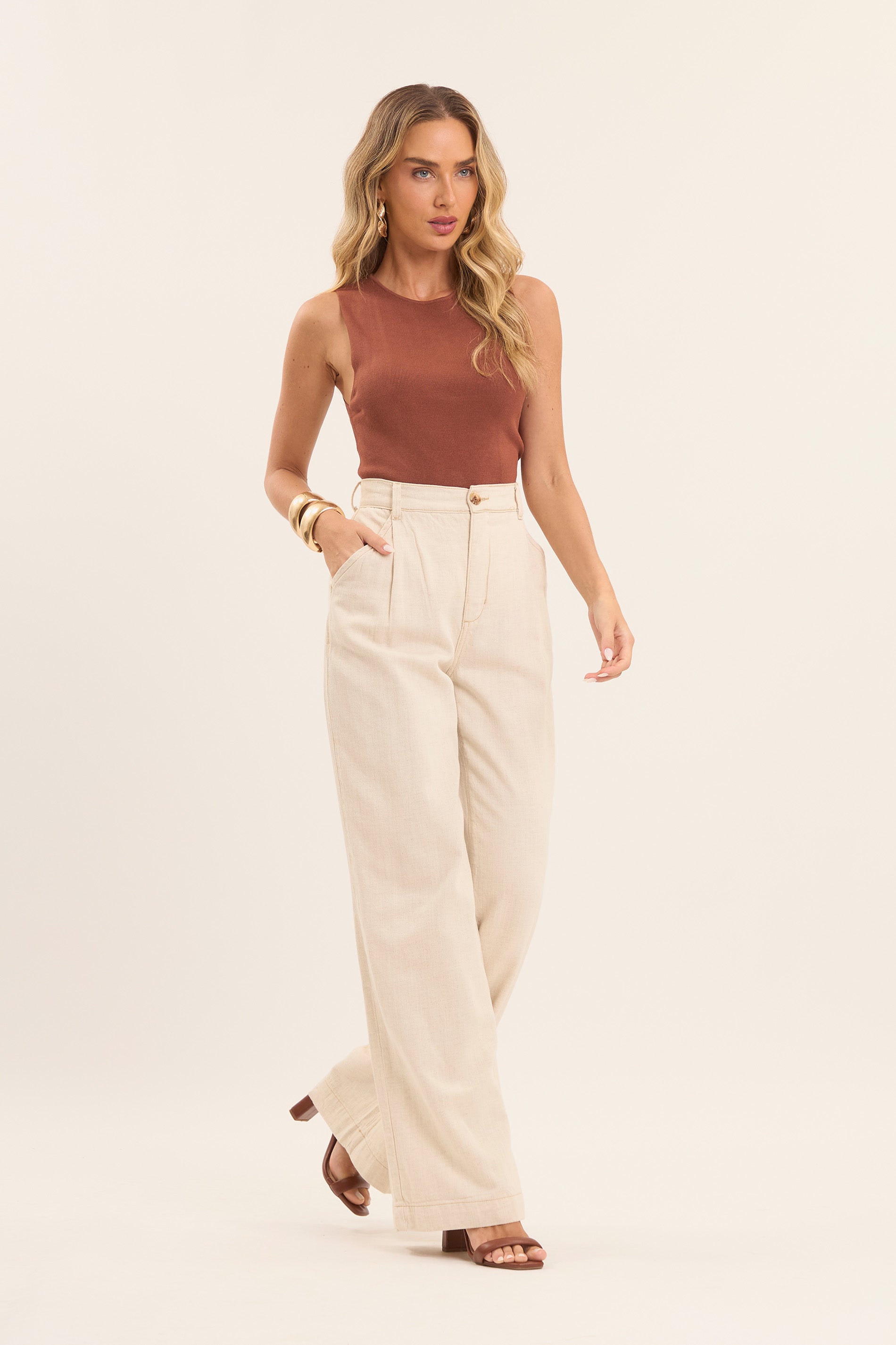 Blusa Boho em Tricot