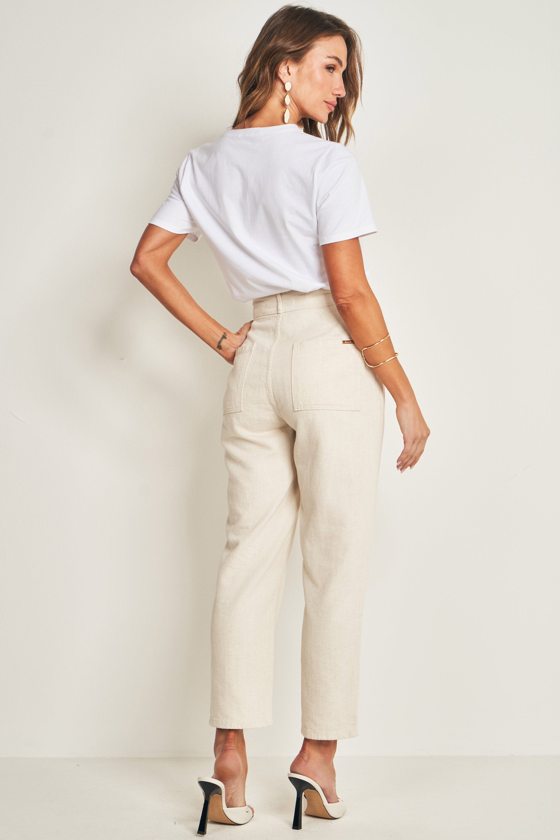 T-shirt em meia malha com estampa