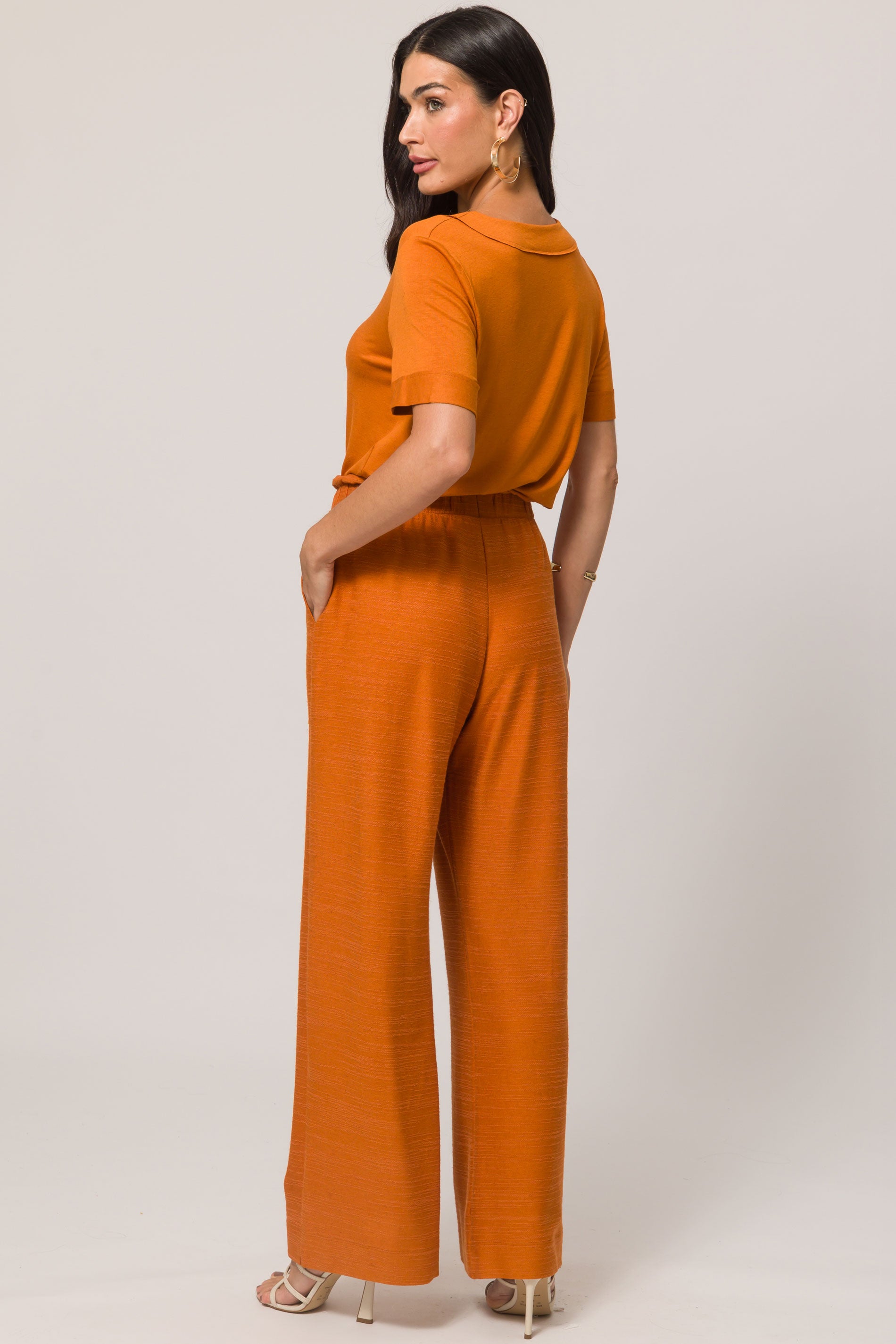 Calça em Moletinho Viscolinho com Elastano