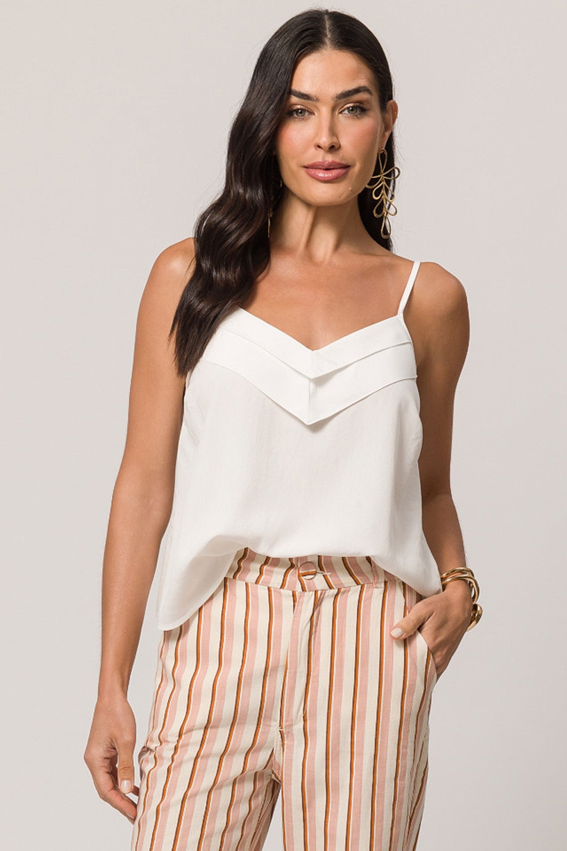 Blusa de Alça em Plano Viscose