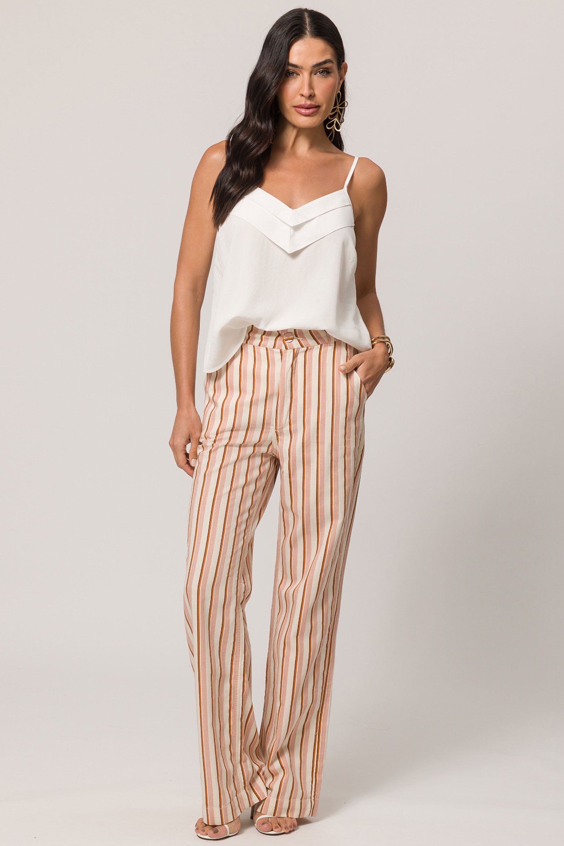 Blusa de Alça em Plano Viscose