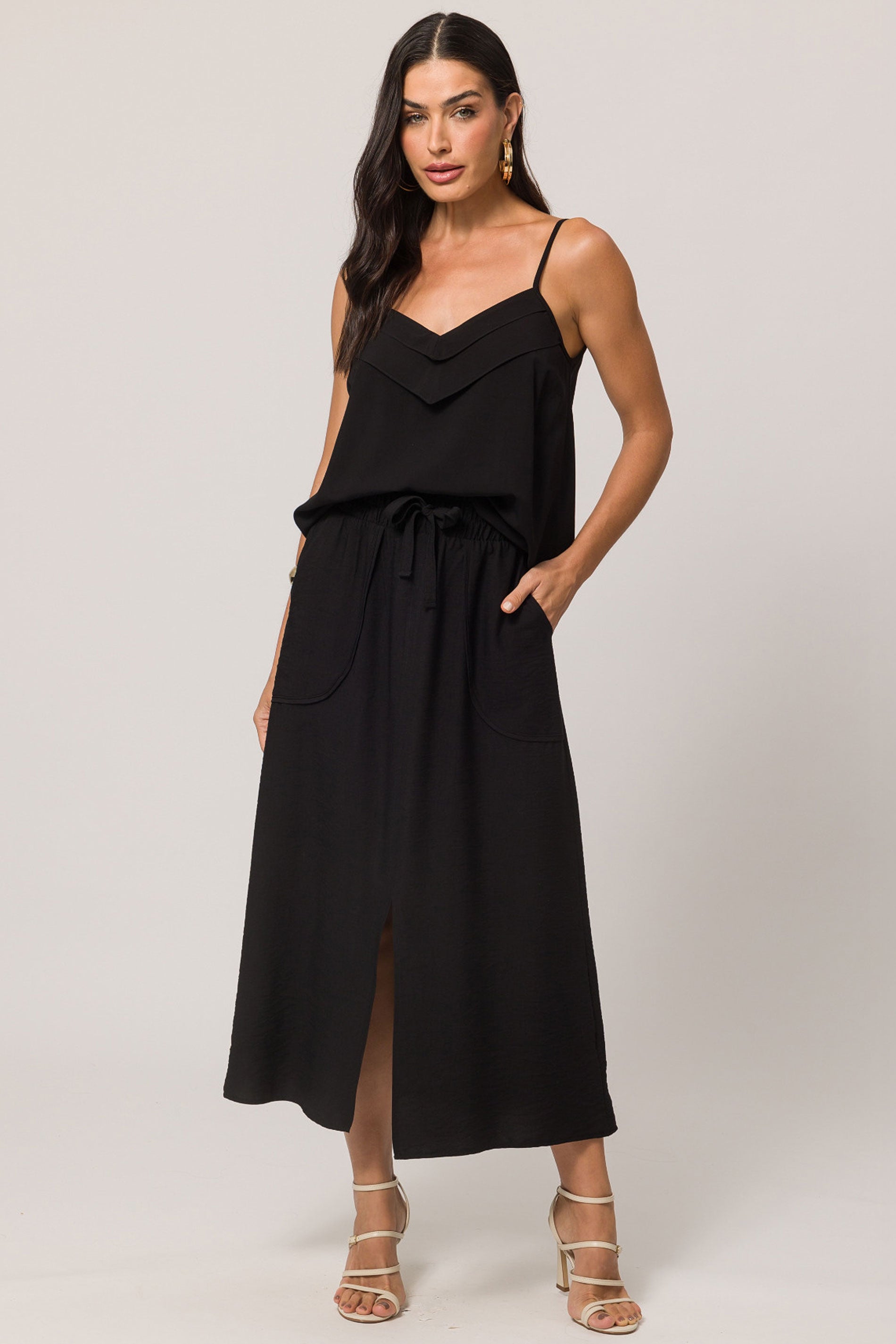 Blusa de Alça em Plano Viscose