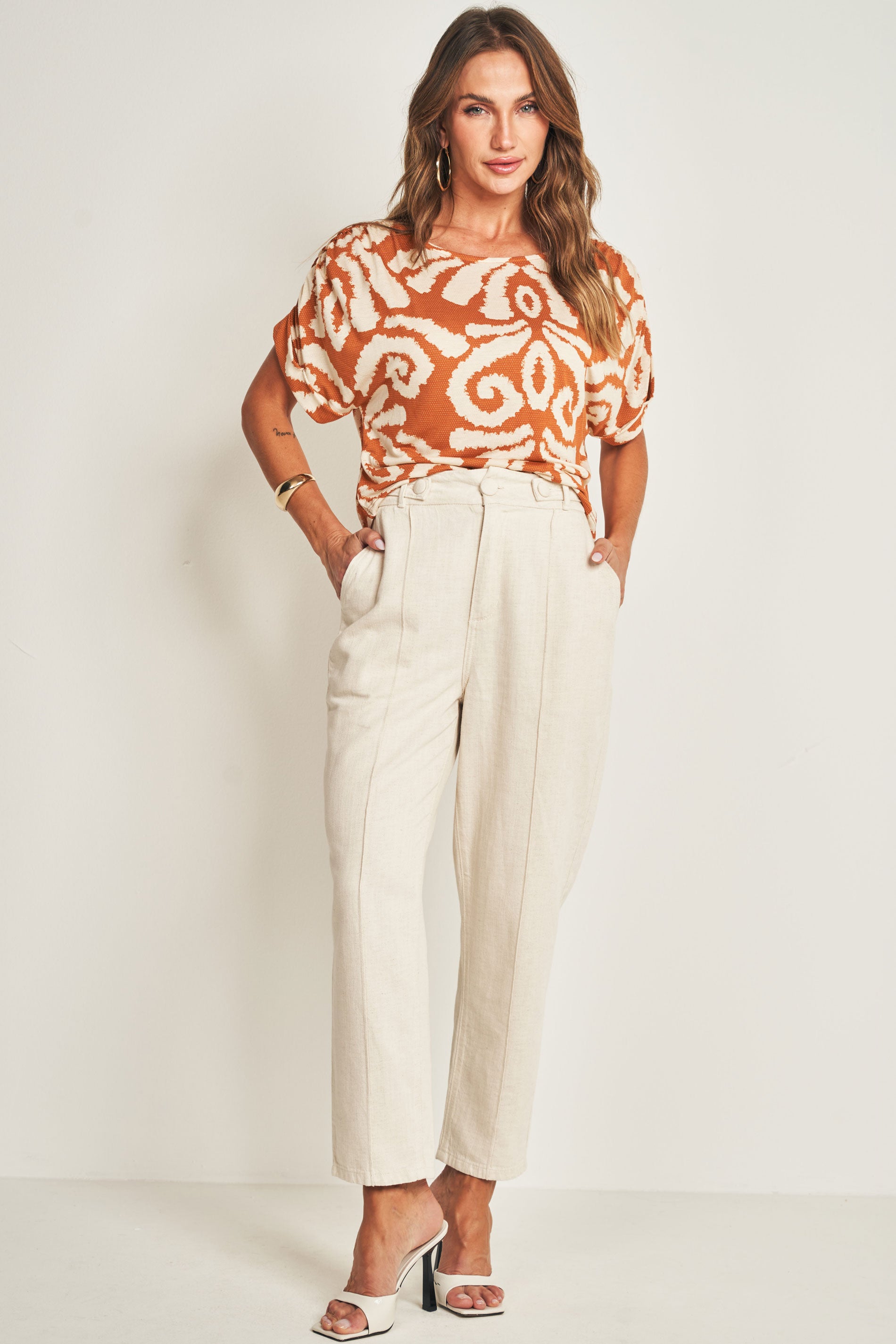 Blusa de Manga Curta em Malha Cloé