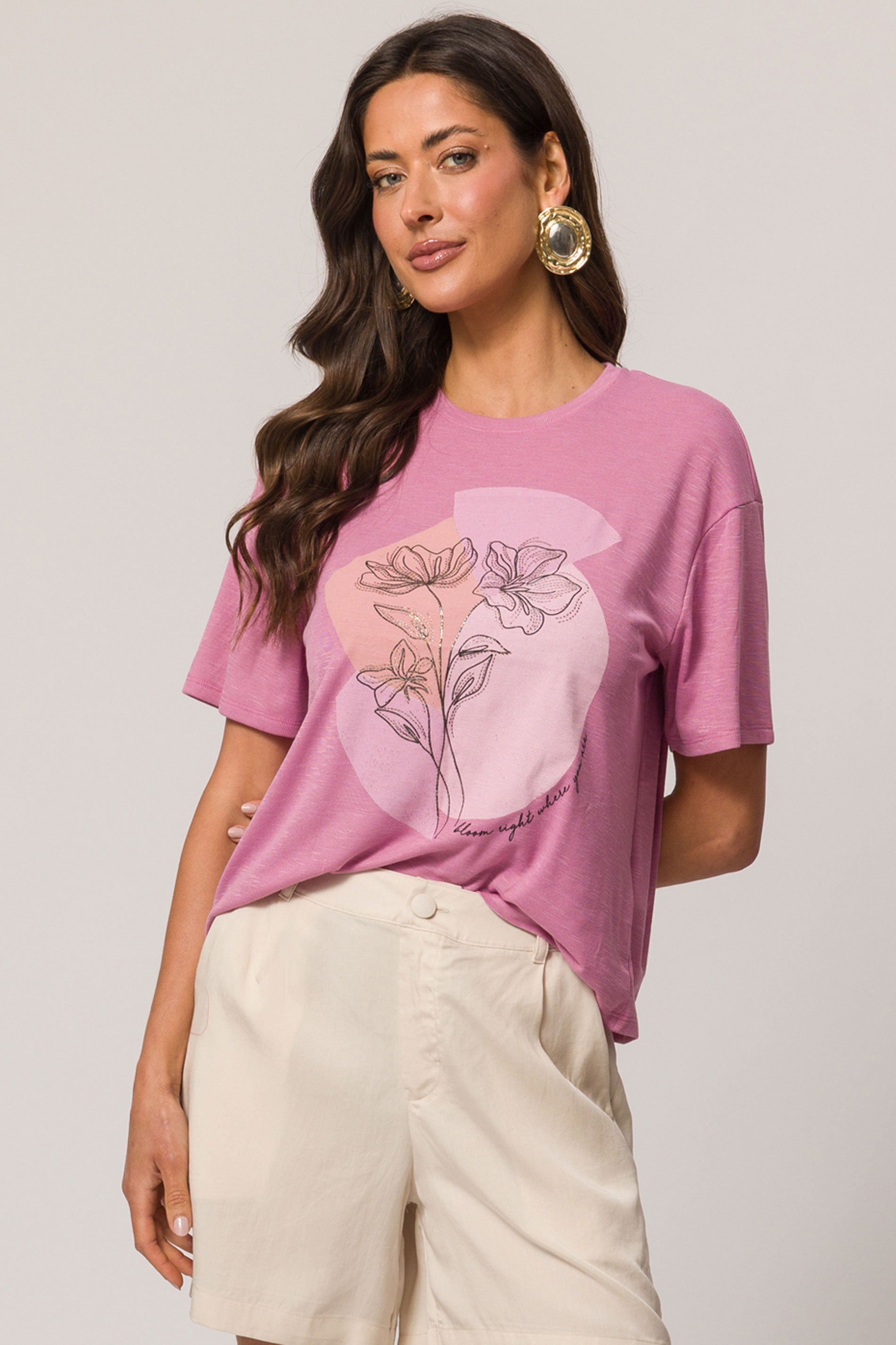 T-shirt em Tricot Flamê