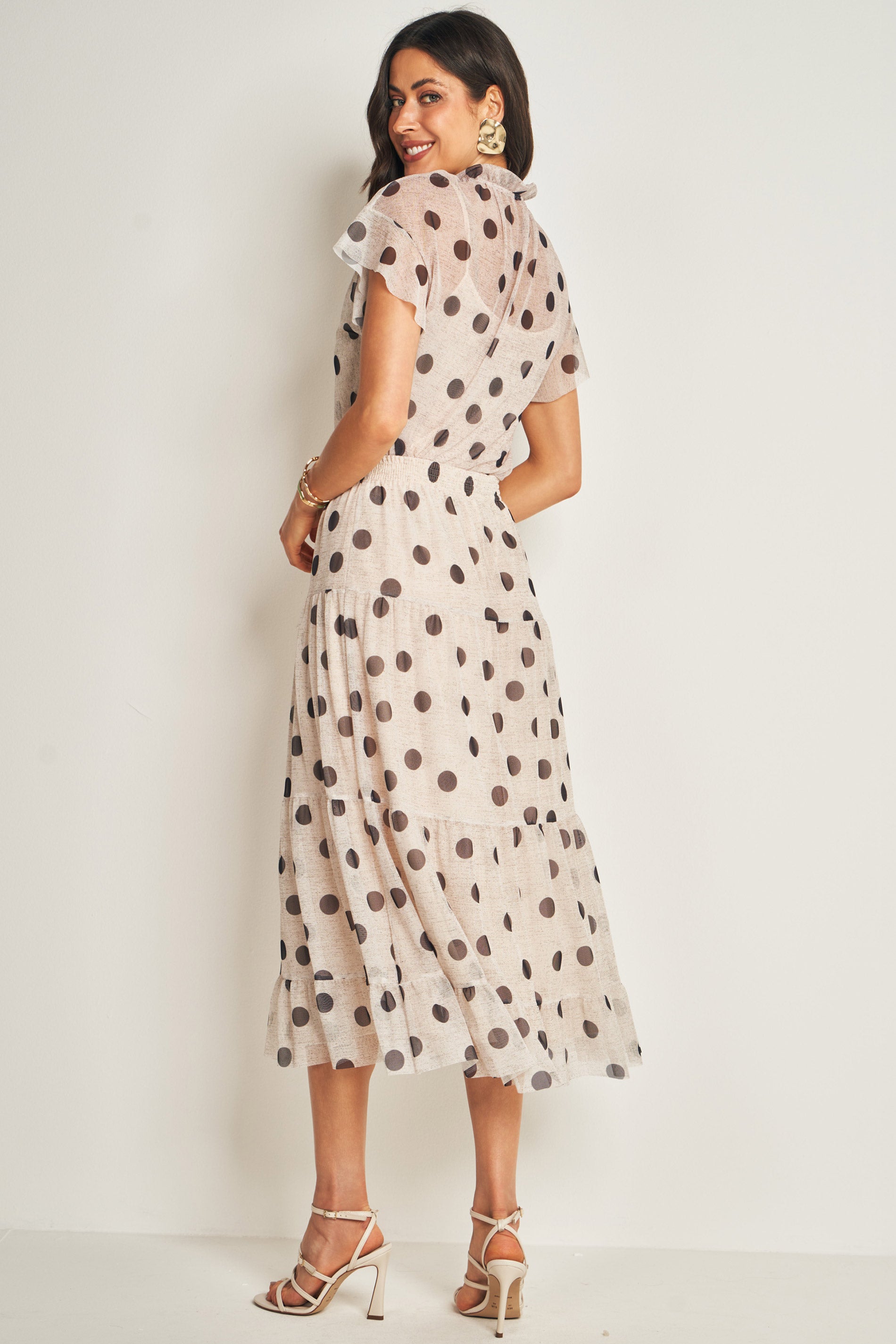 Blusa Estampada em Tule