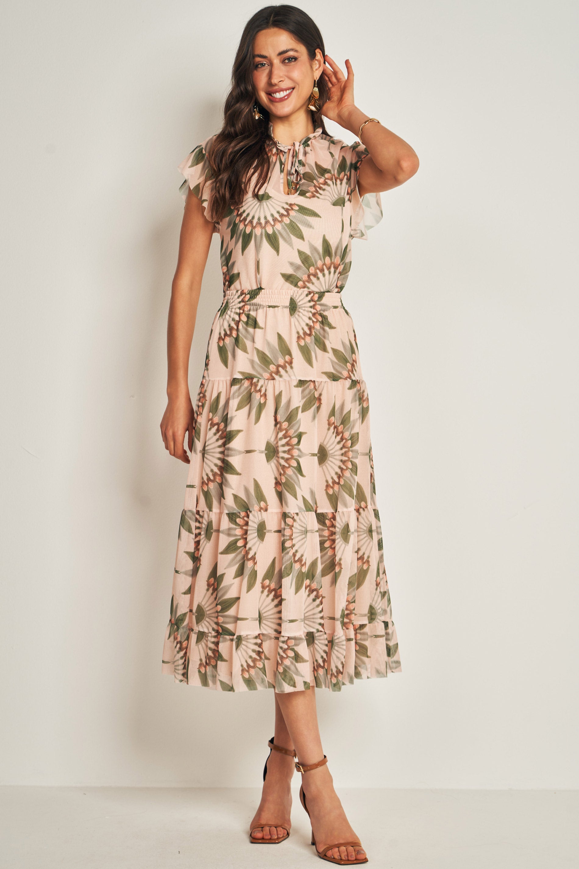 Blusa Estampada em Tule