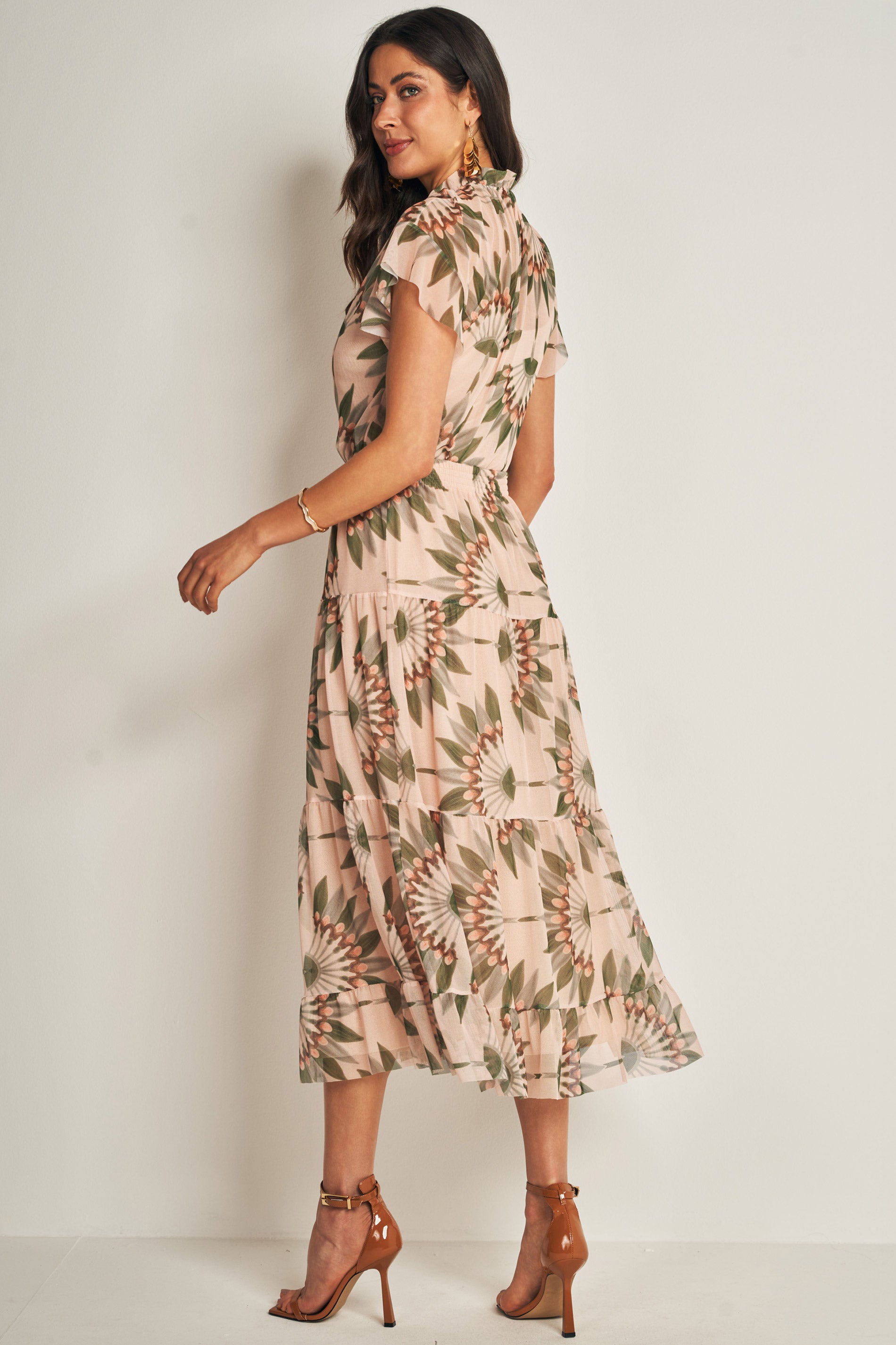 Blusa Estampada em Tule