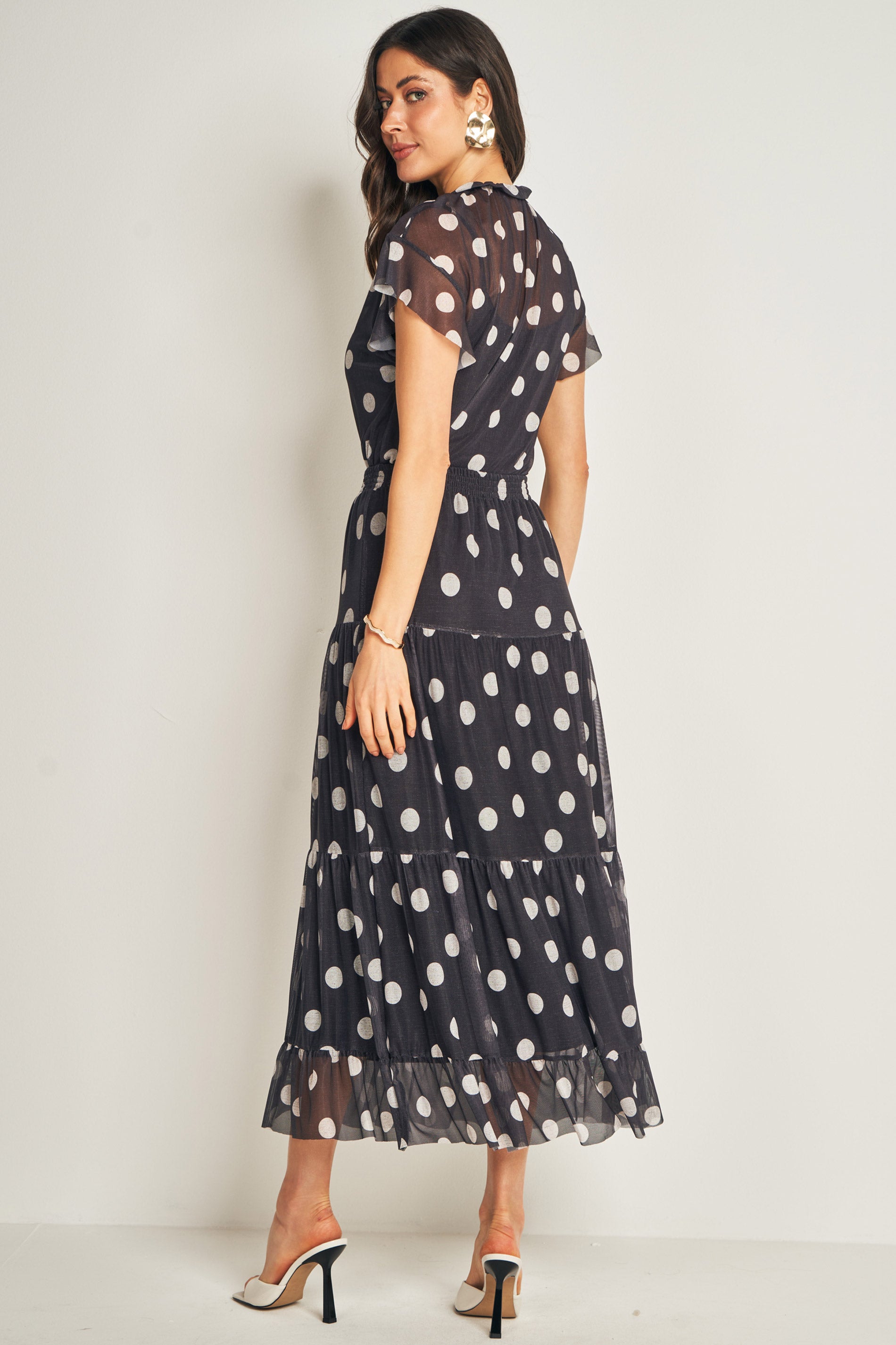 Blusa Estampada em Tule