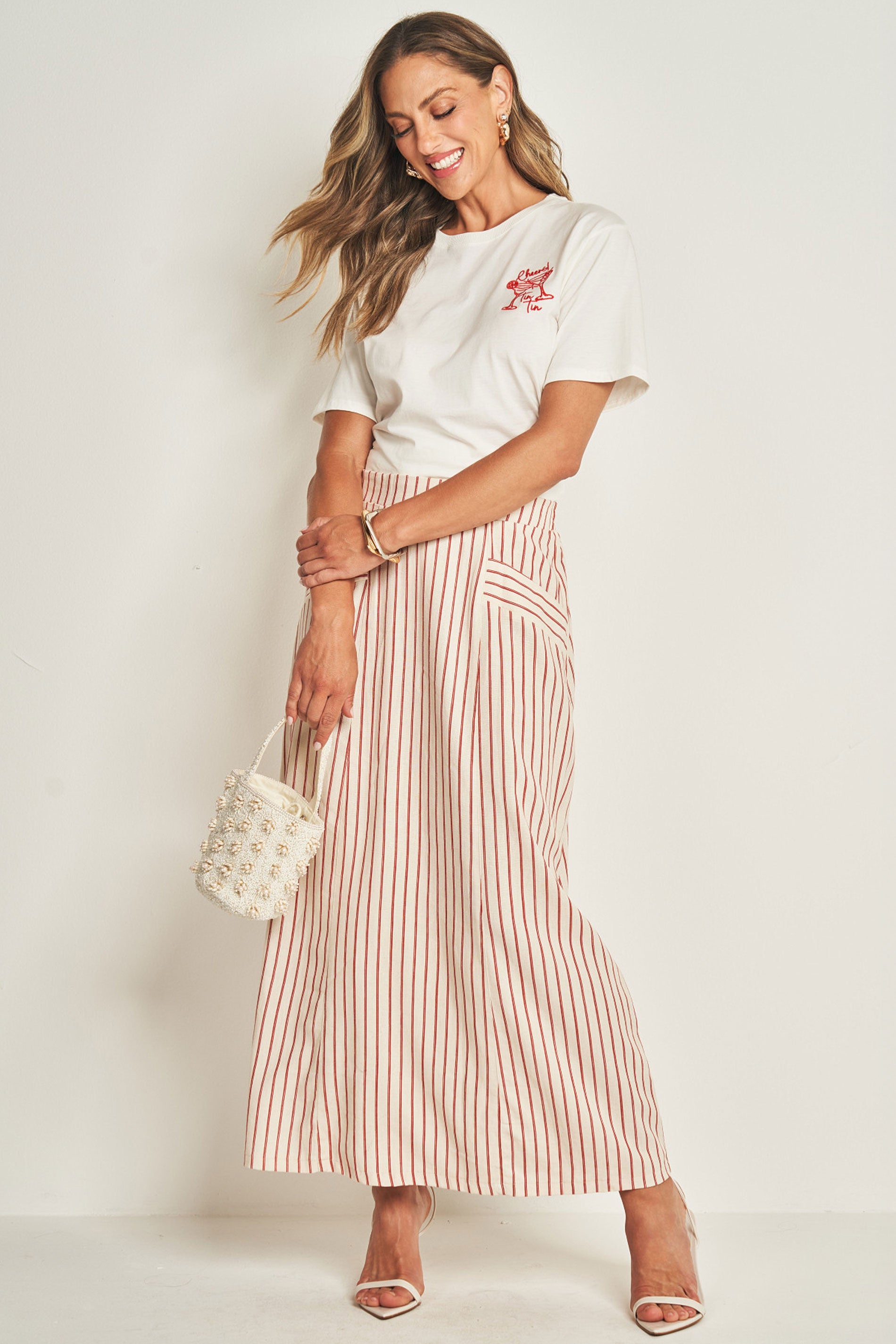 T-shirt em Meia Malha com Estampa Ilustrativa