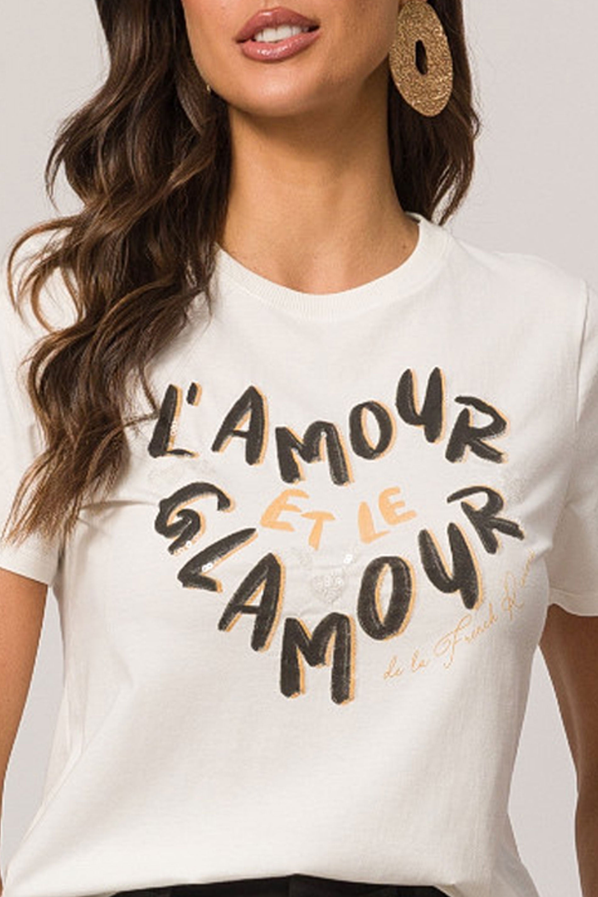 T-shirt em Meia Malha com Estampa Ilustrativa