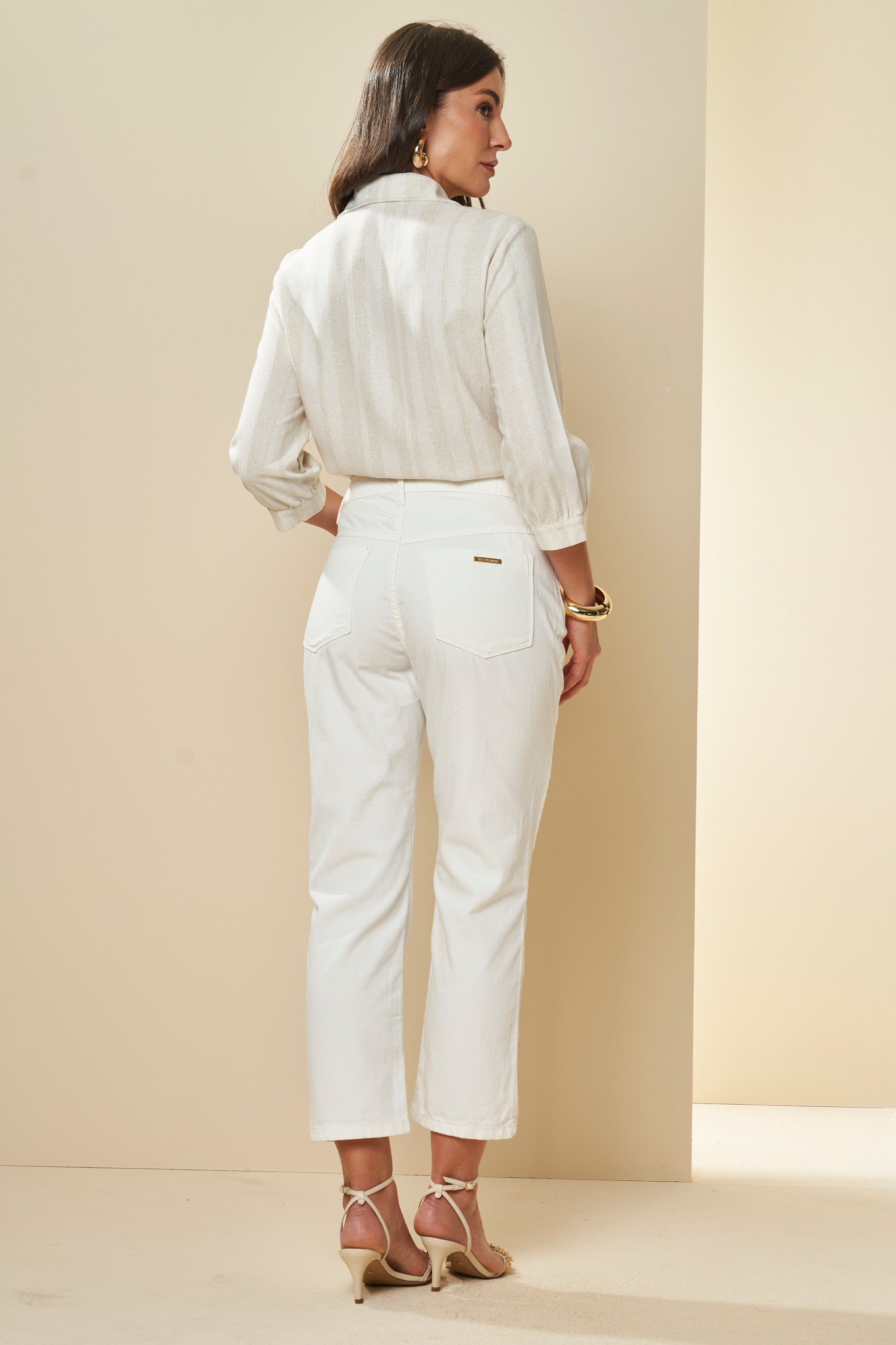 Calça Cintura Média Celebration Reta Slim