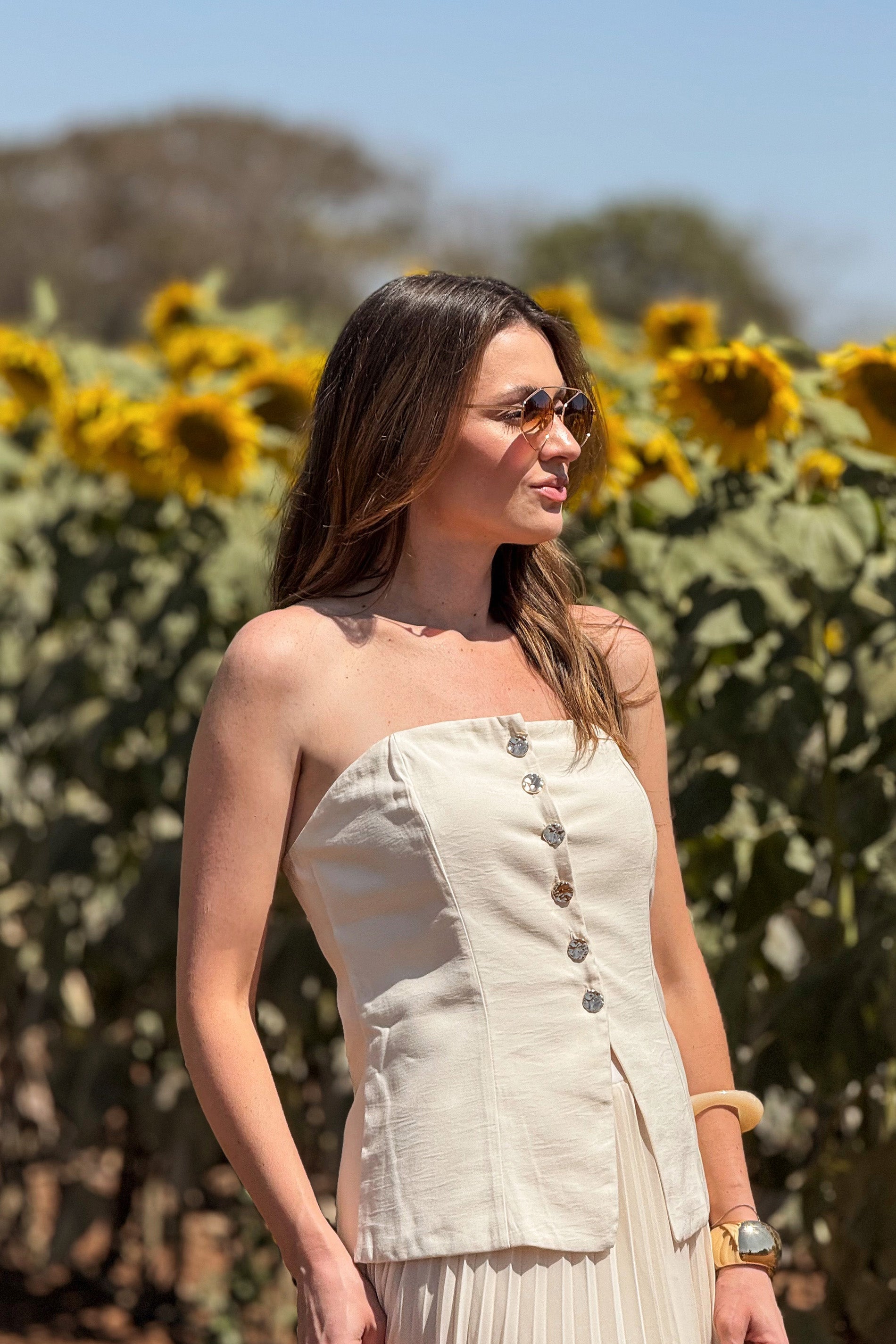 Blusa Tomara que Caia Lusitana em Alfaiataria