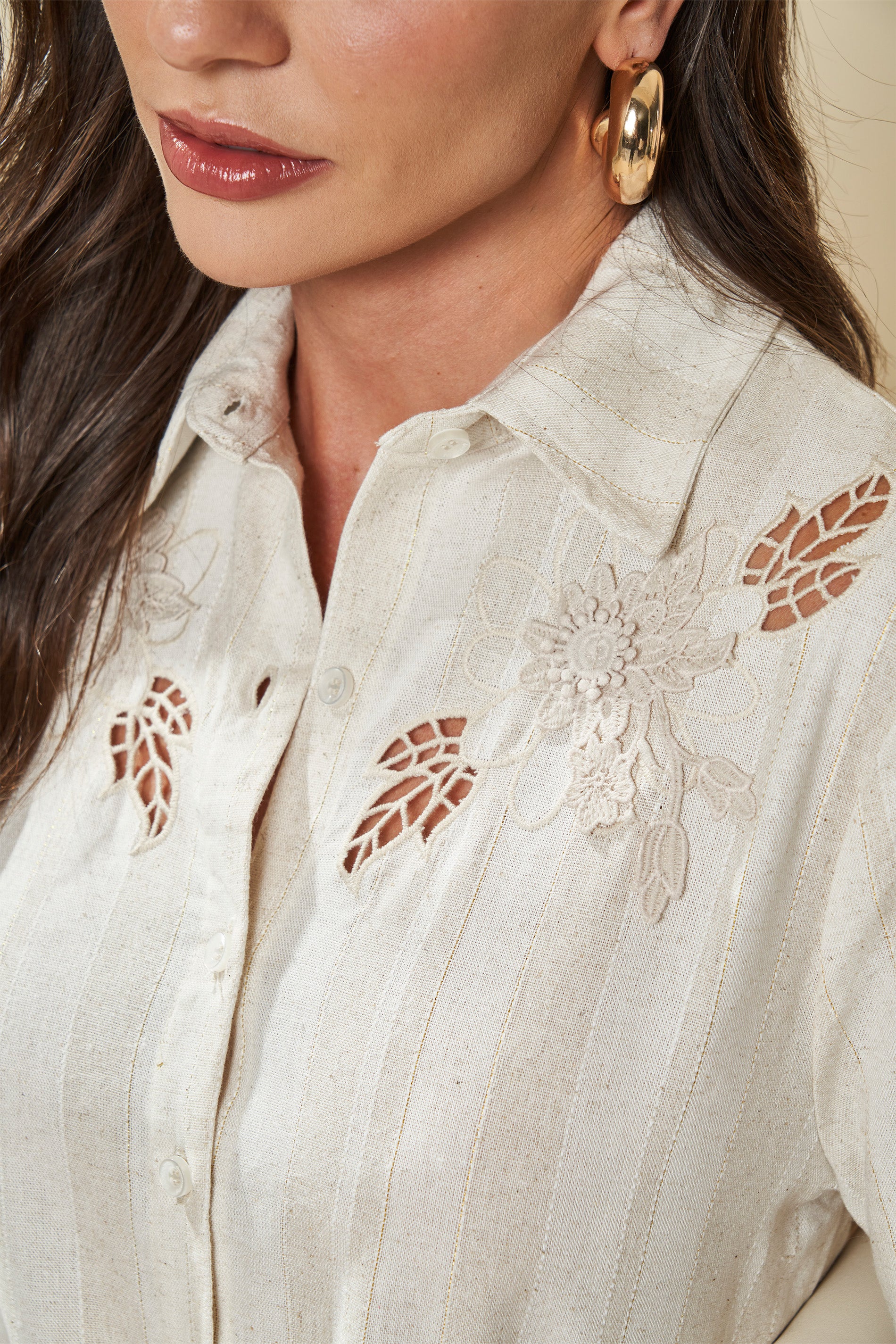 Camisa Manga 3/4 Celebration Bordada