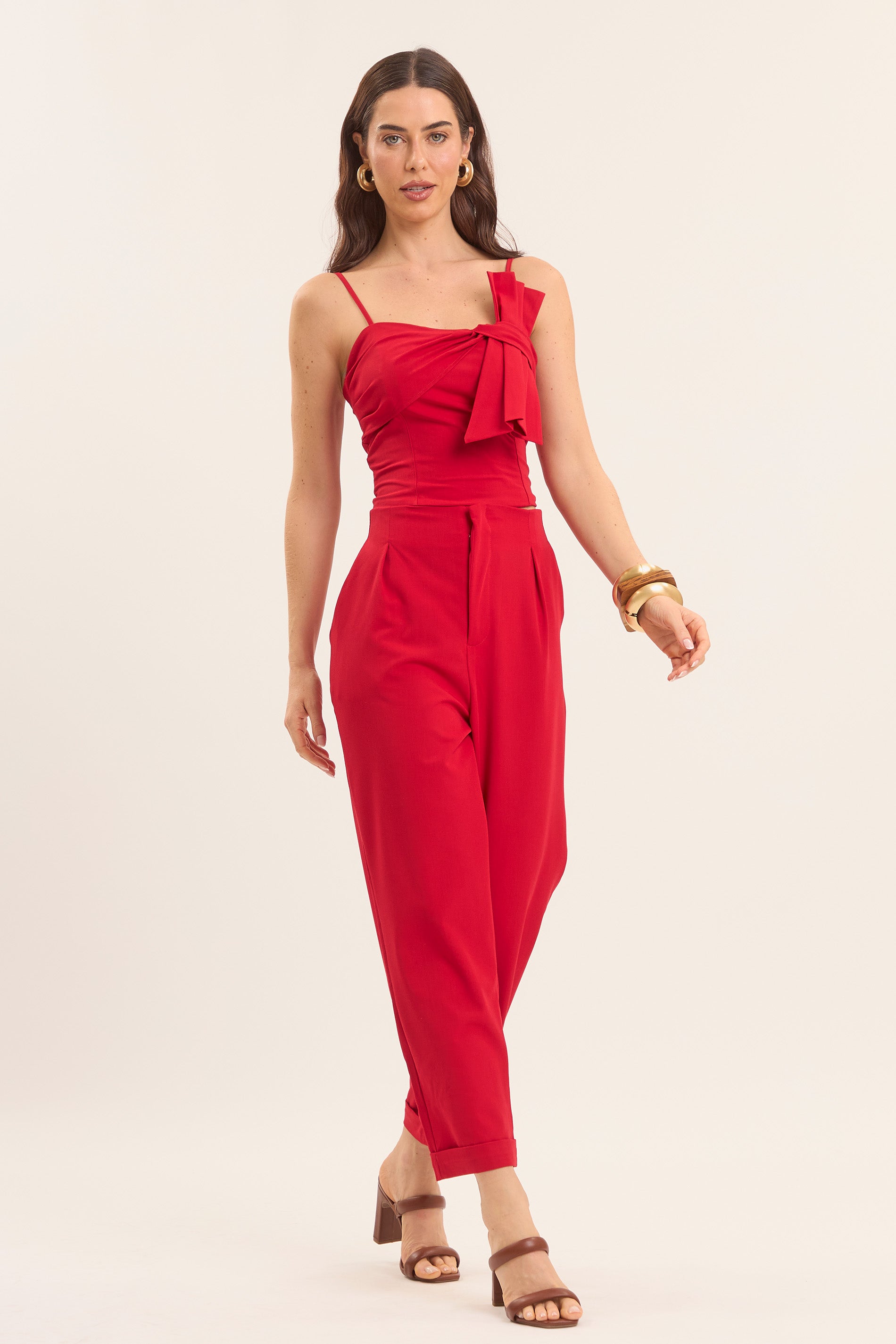 Top de Alça Fina Celebration em Alfaiataria