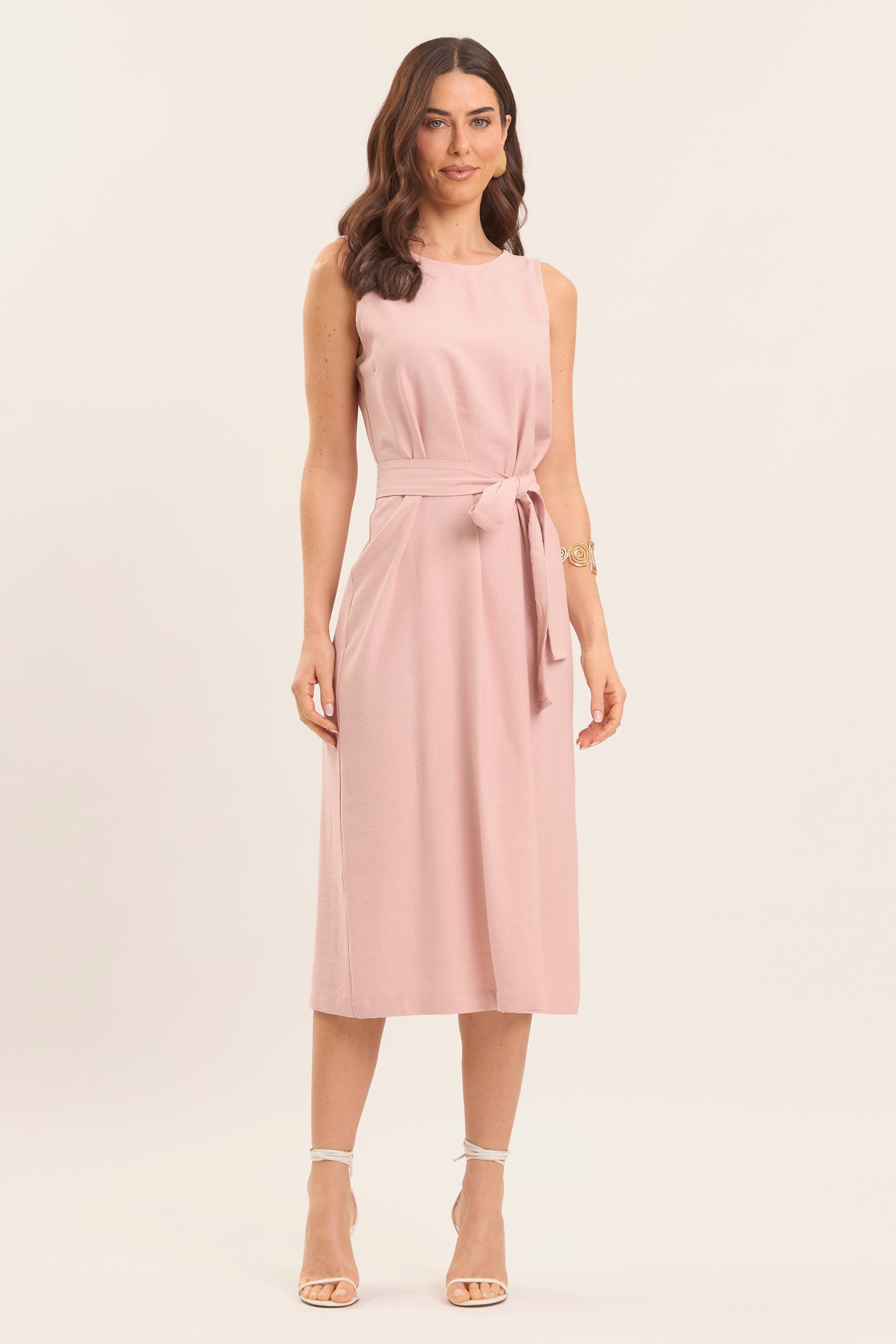 Vestido Midi Brisa em Linho