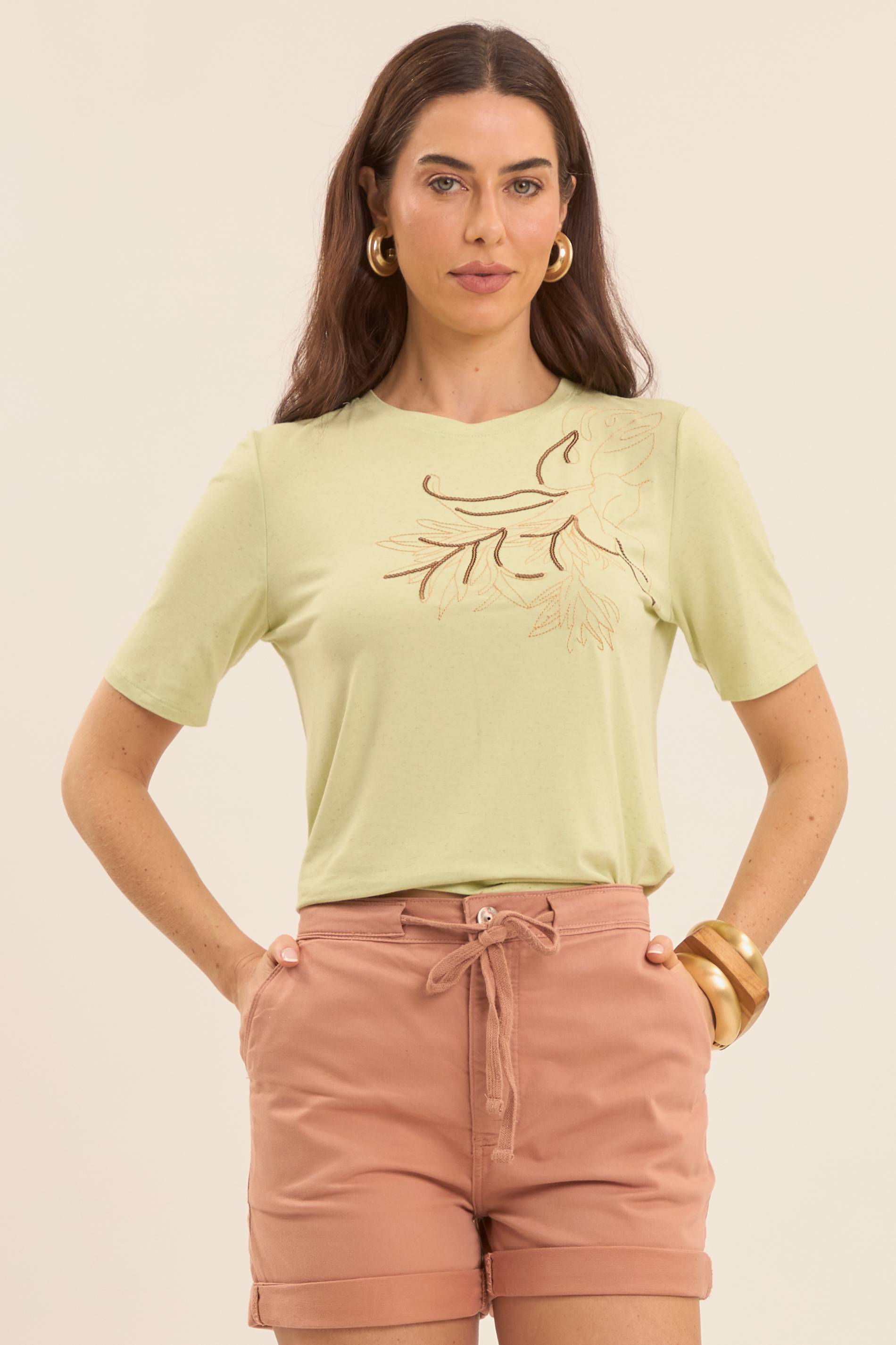 T-Shirt Brisa Bordada