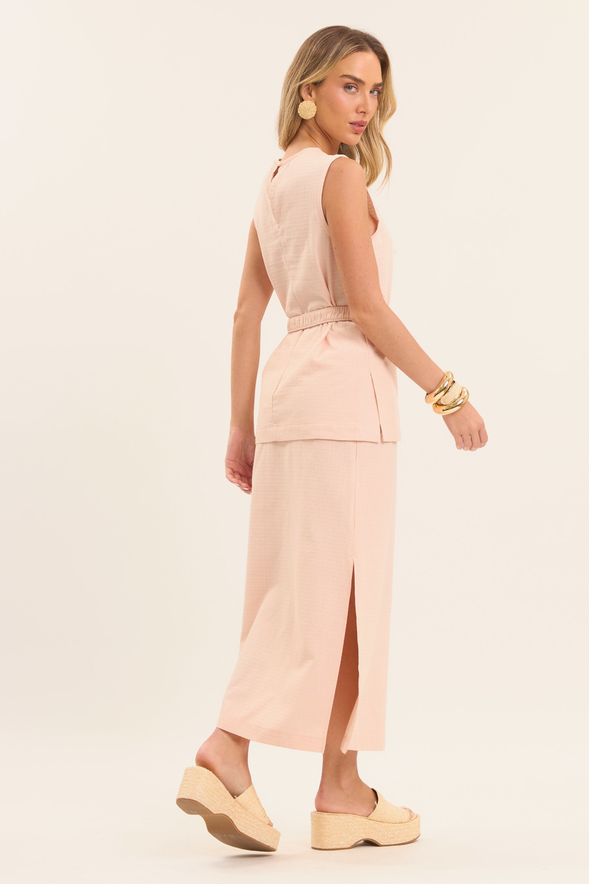 Blusa Oliva em New Grid