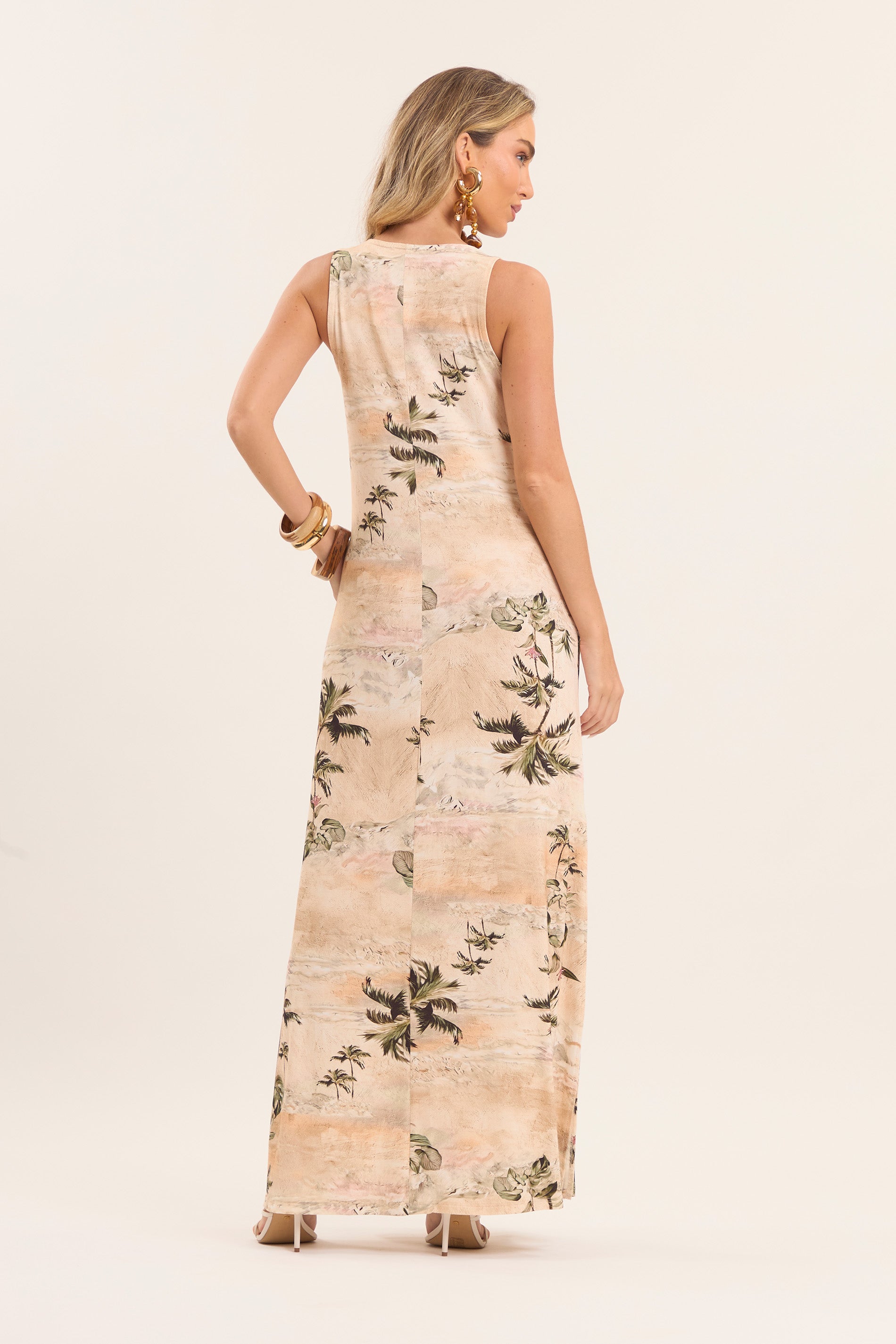 Vestido Longo Boho Estampado