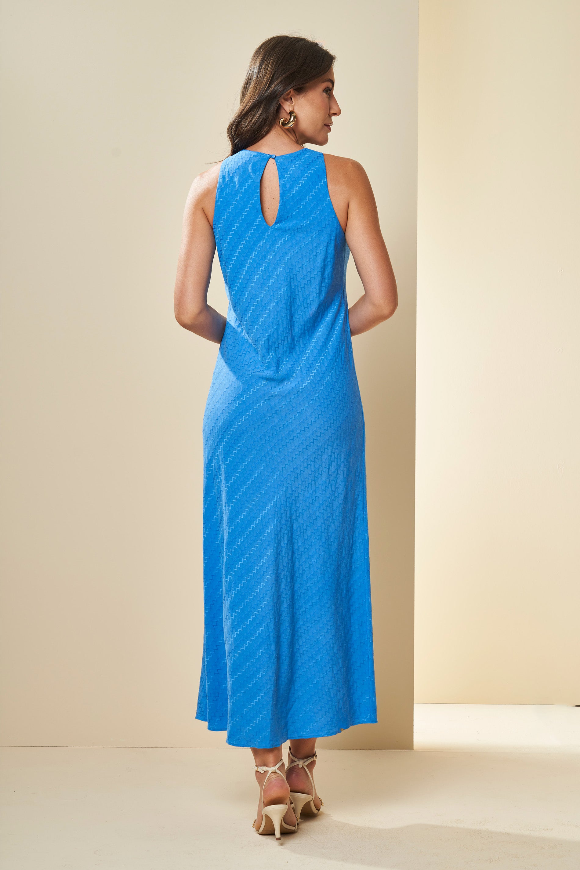 Vestido Longo Brisamar Texturizado