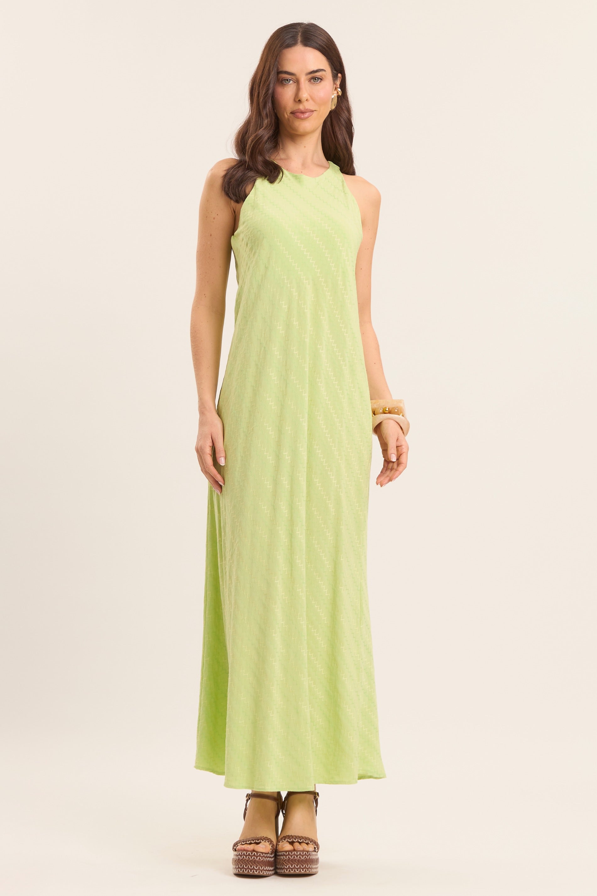 Vestido Longo Brisamar Texturizado