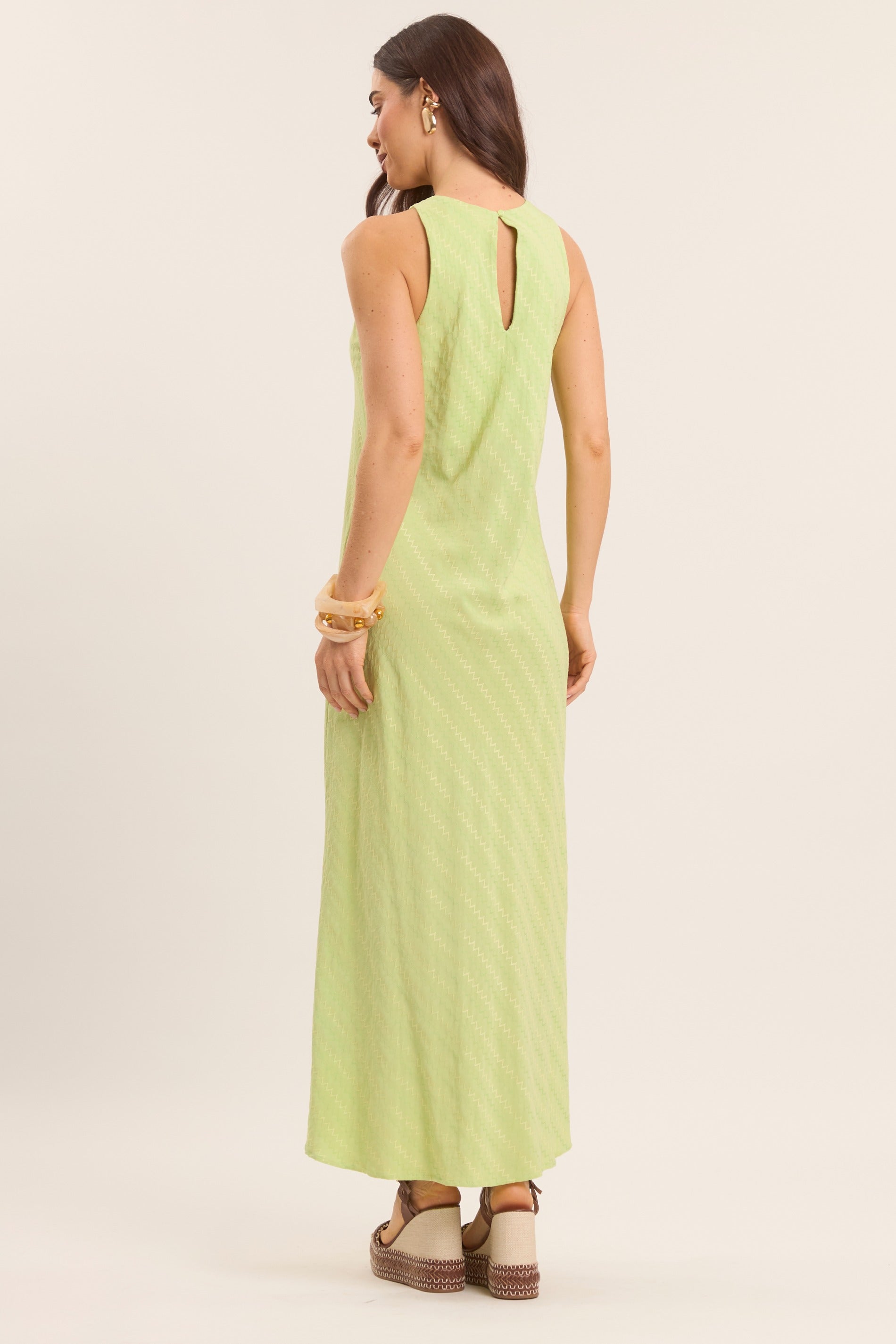 Vestido Longo Brisamar Texturizado