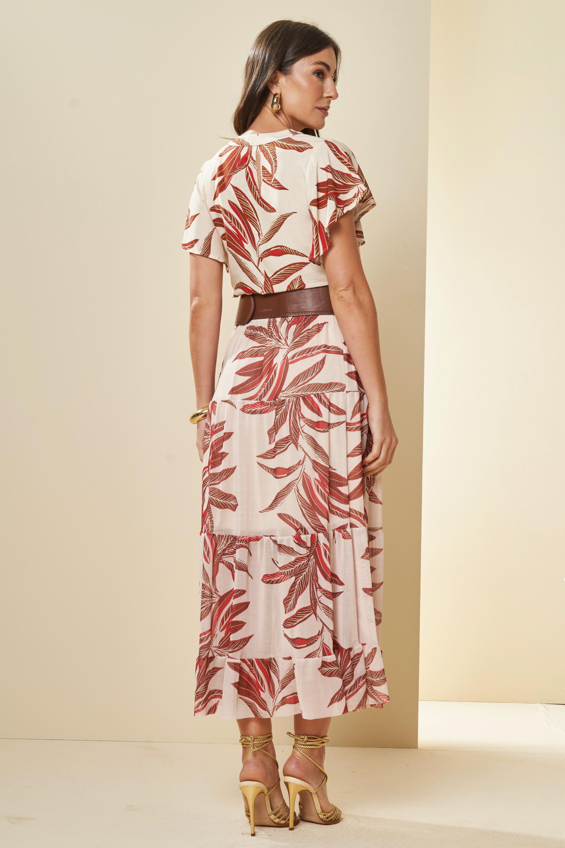 Blusa Tropical Estampada