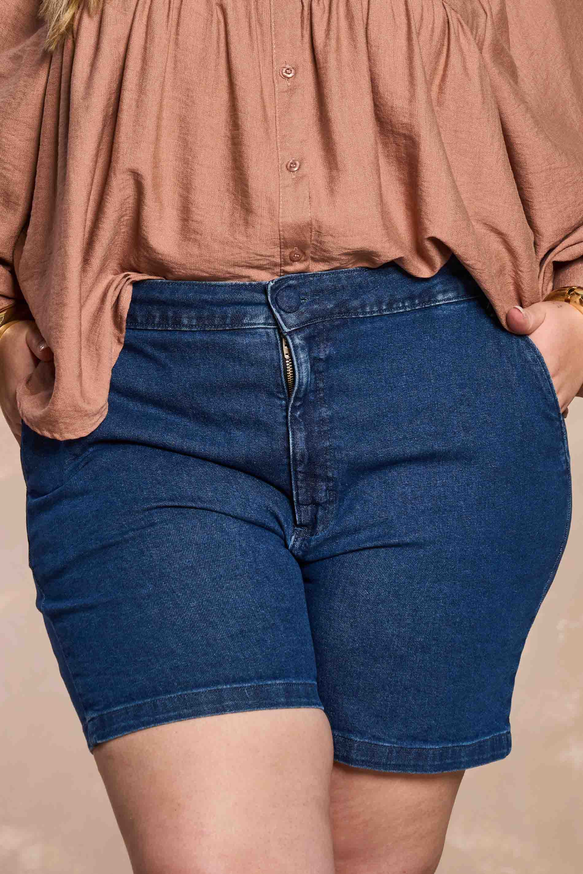 Shorts Soft Garden em Denim