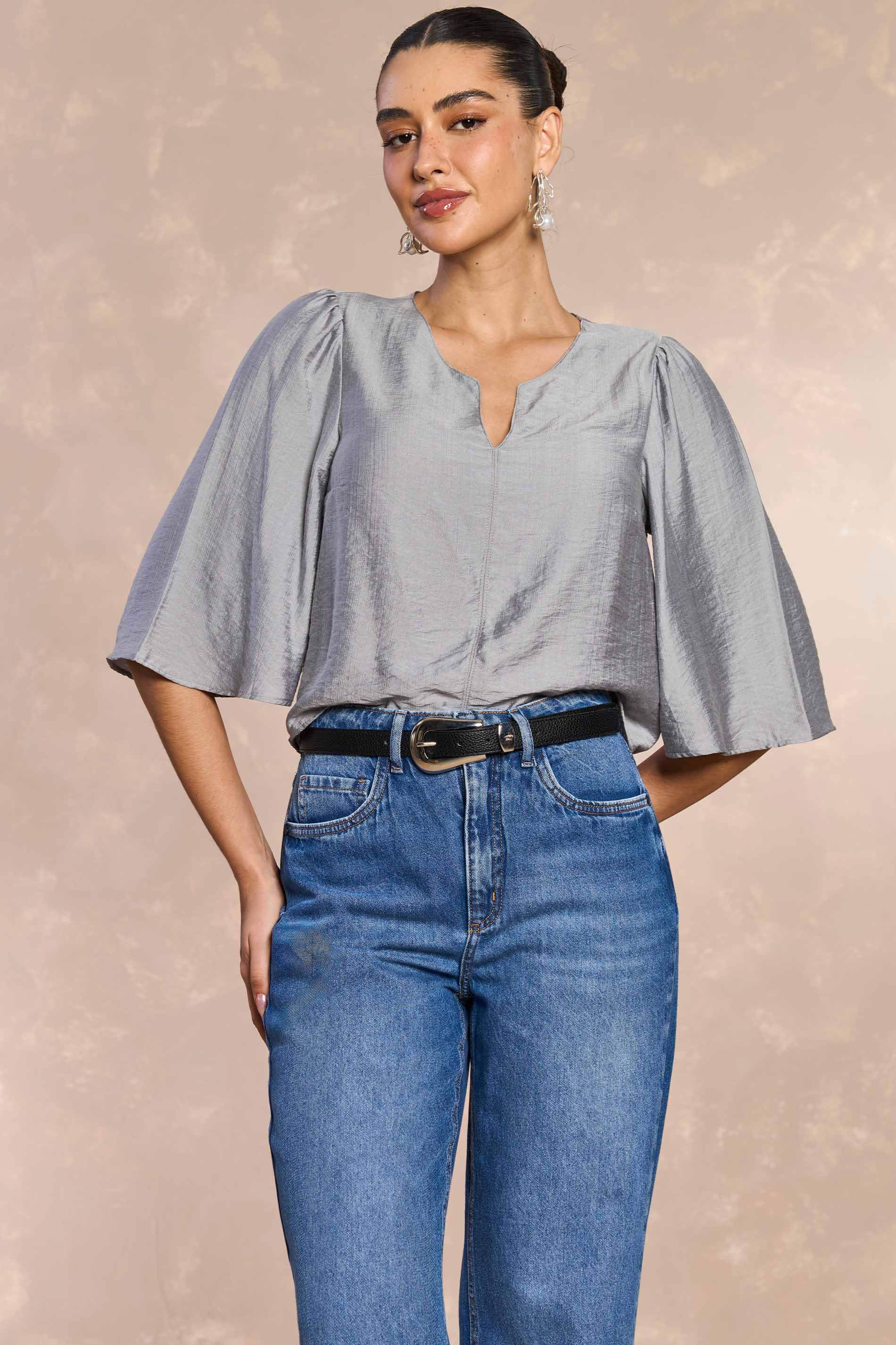 Calça Reta Peônia Urban Desire em Denim