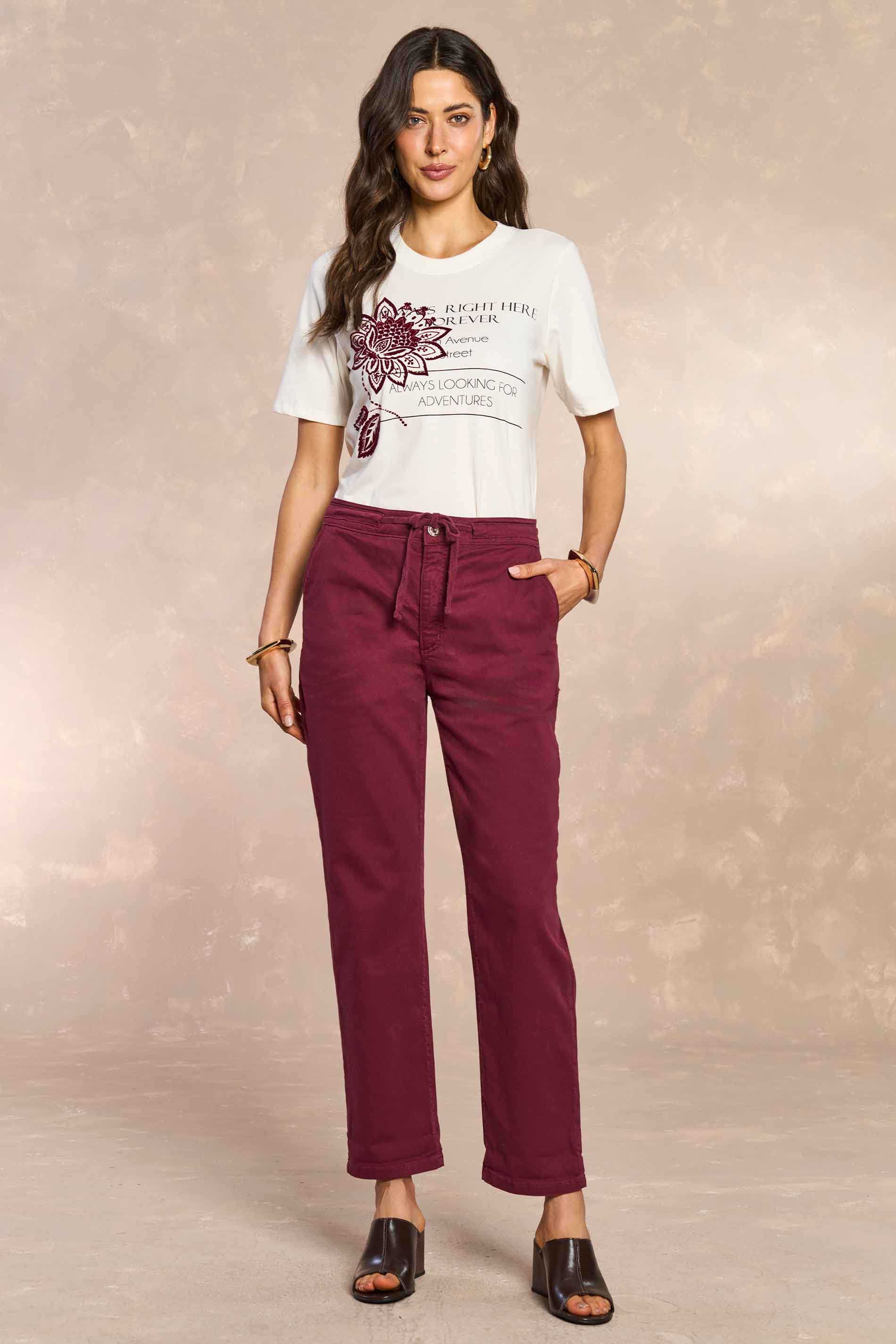 Calça Boyfriend Cozy Winter em Sarja