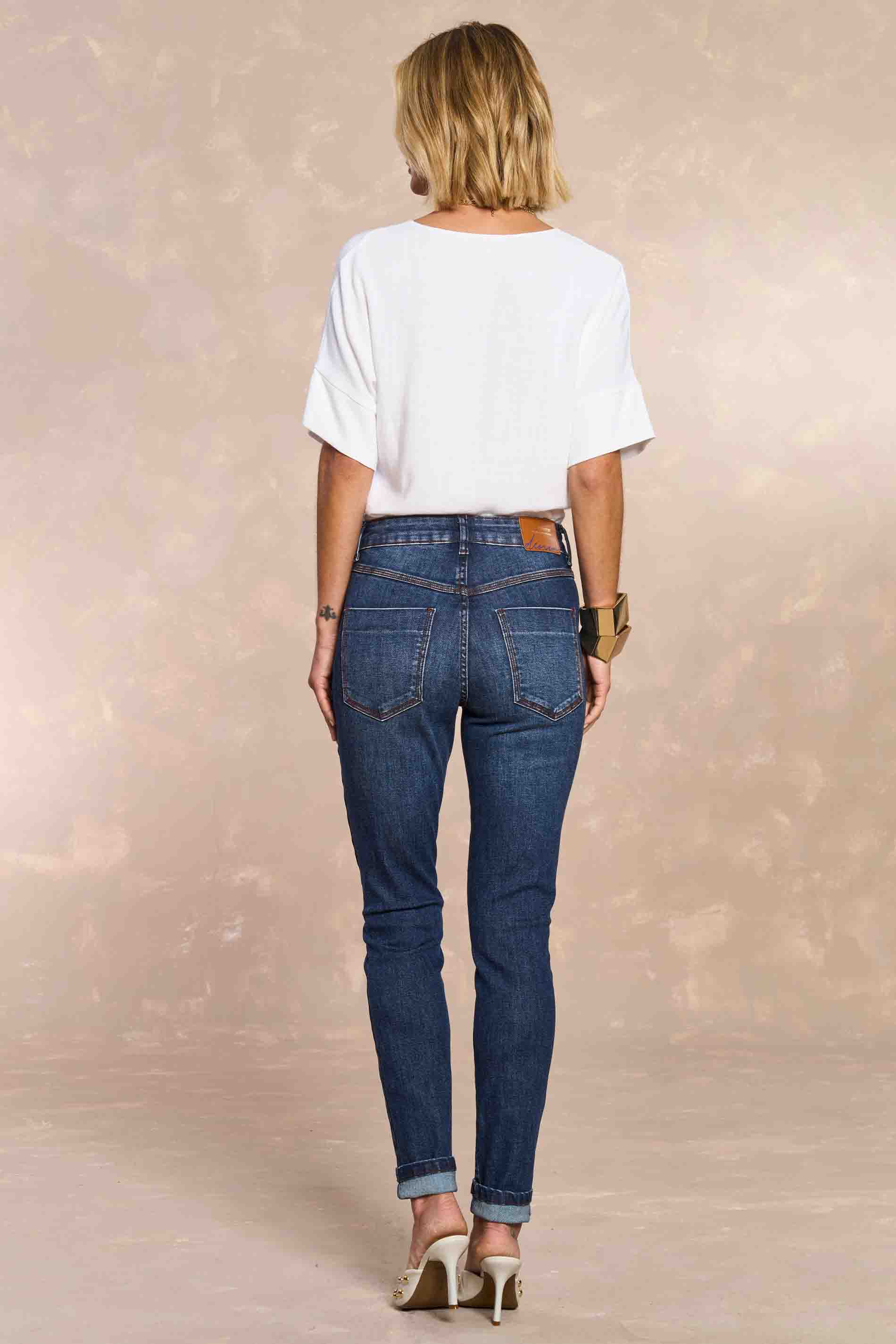 Calça Skinny Íris Soft Garden em Denim