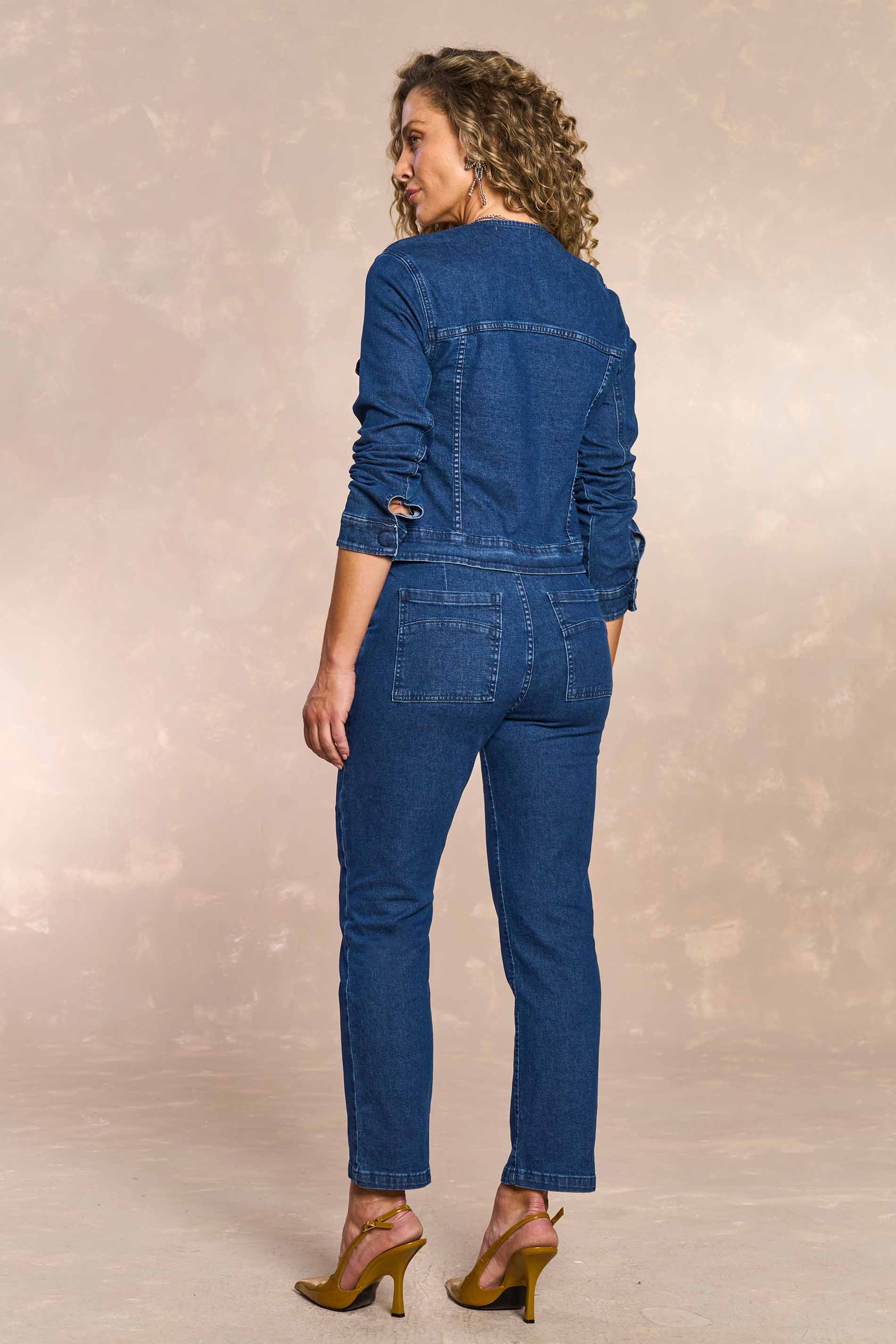 Jaqueta Cozy Winter em Denim