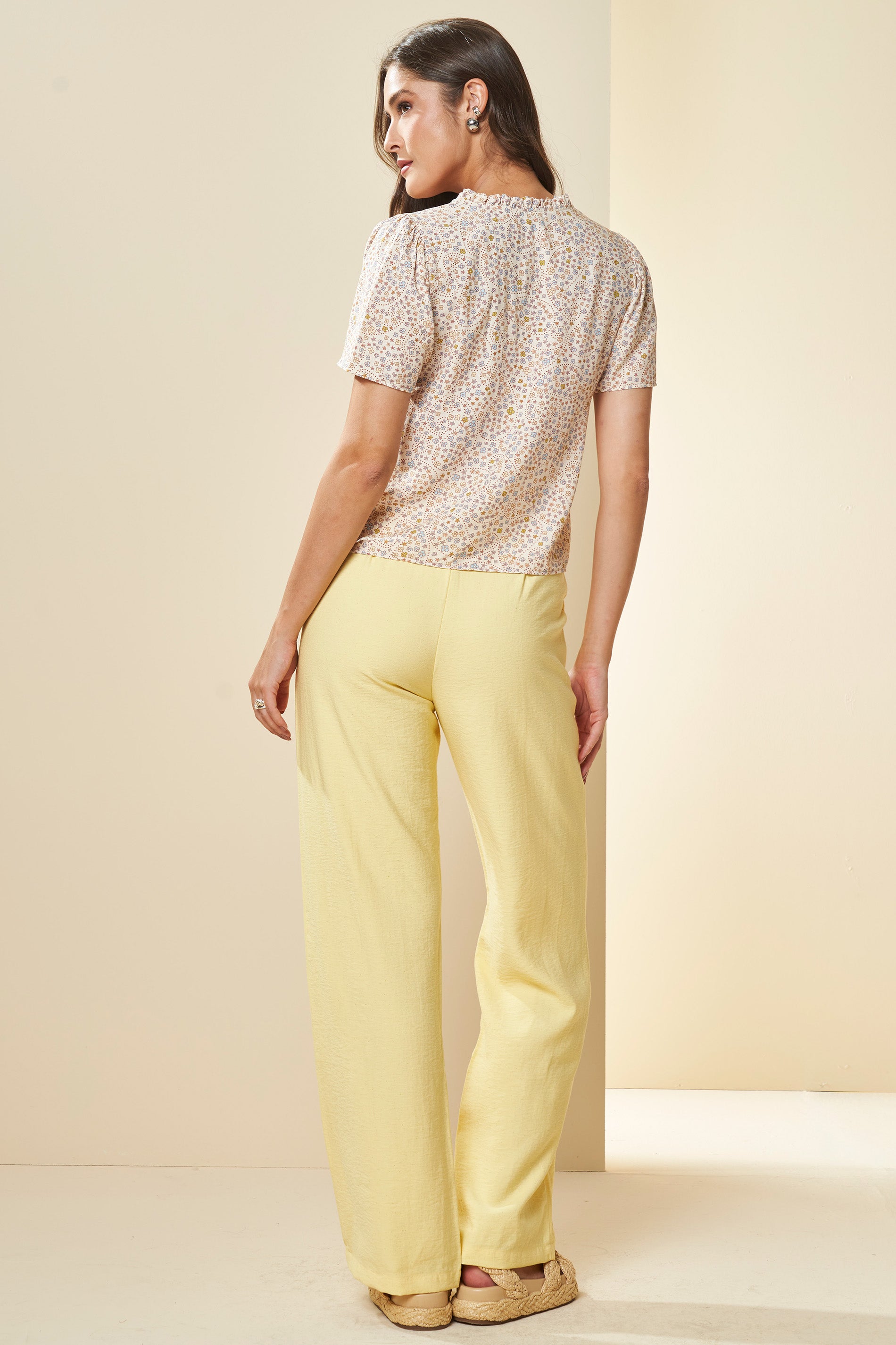 Blusa Manga Curta Solar Estampada